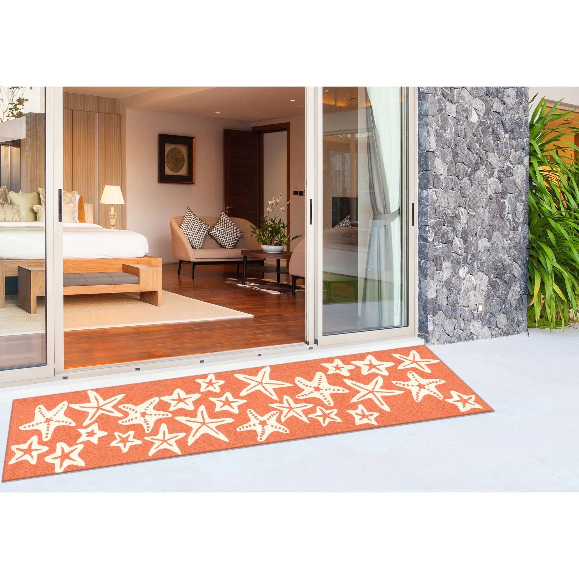 Liora Manne Capri Starfish Indoor/Outdoor Rug