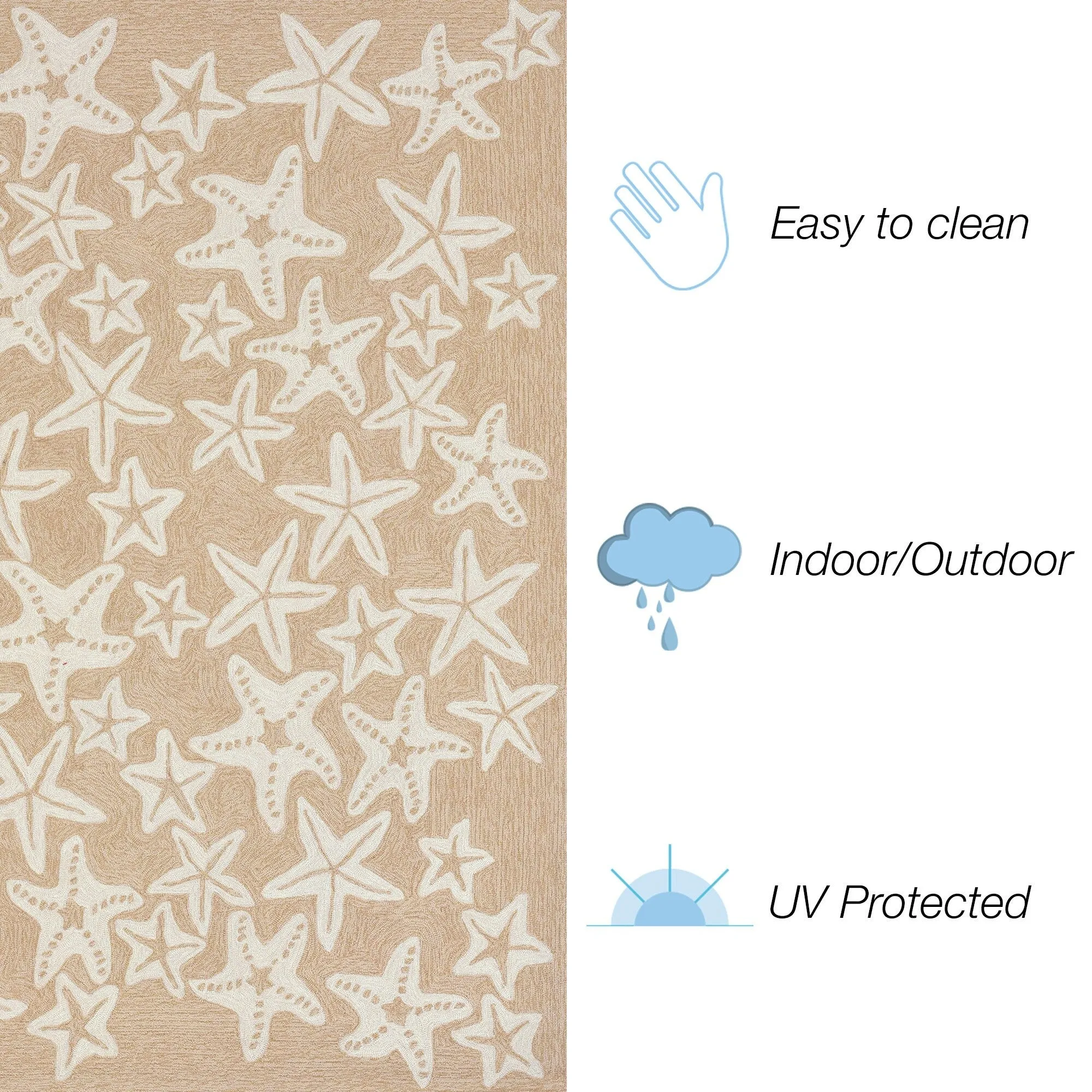 Liora Manne Capri Starfish Indoor/Outdoor Rug