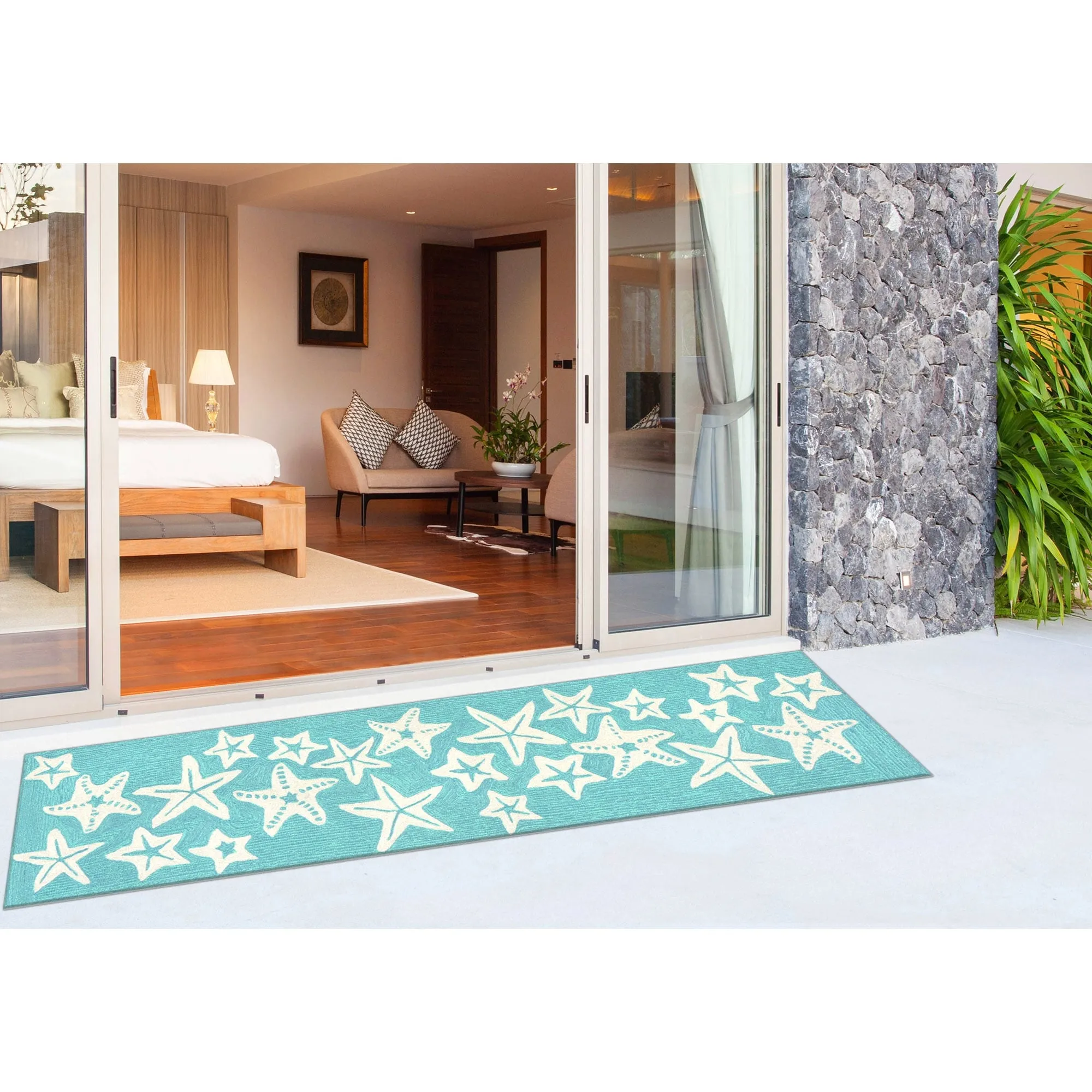 Liora Manne Capri Starfish Indoor/Outdoor Rug