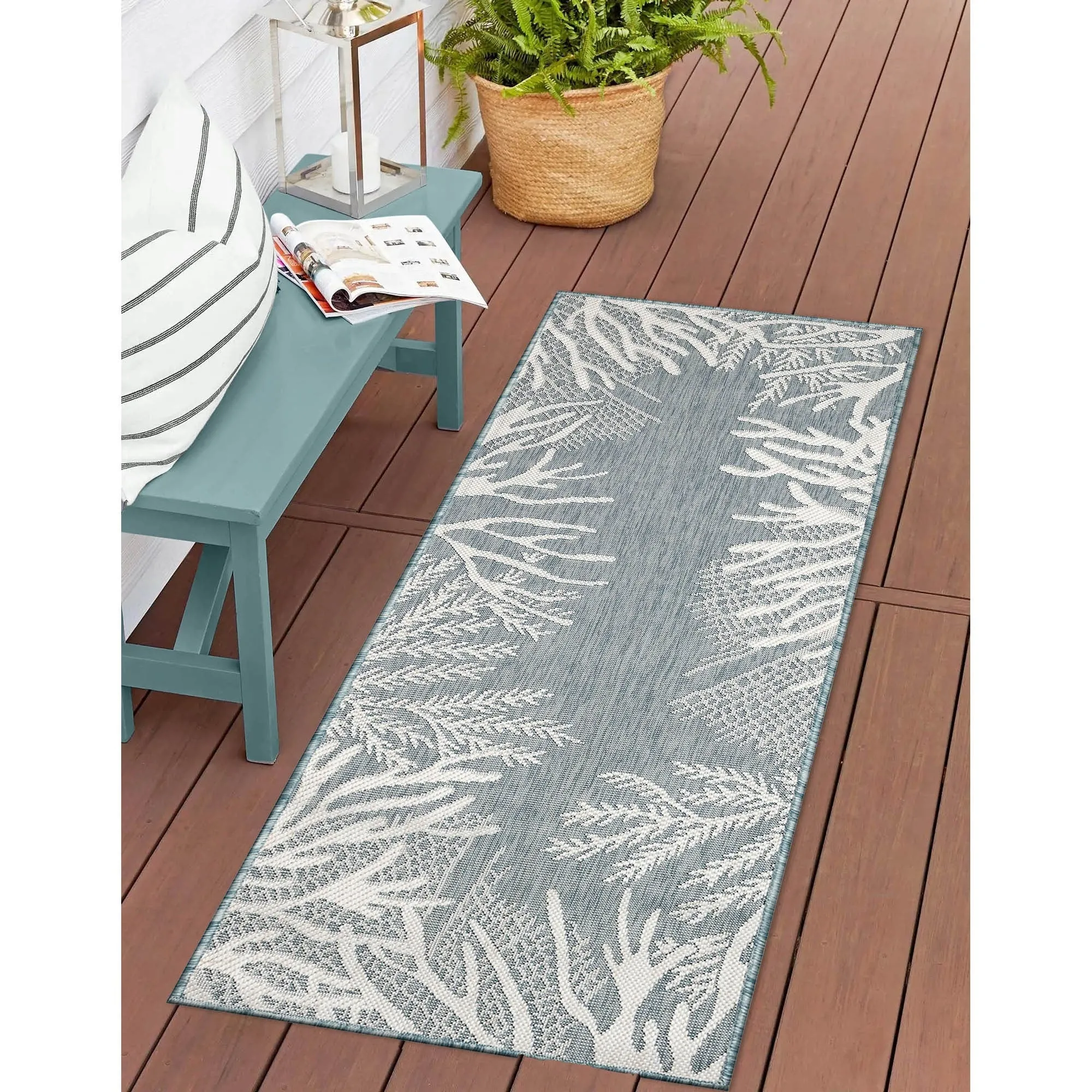 Liora Manne Carmel Reef Border Indoor/Outdoor Area Rug