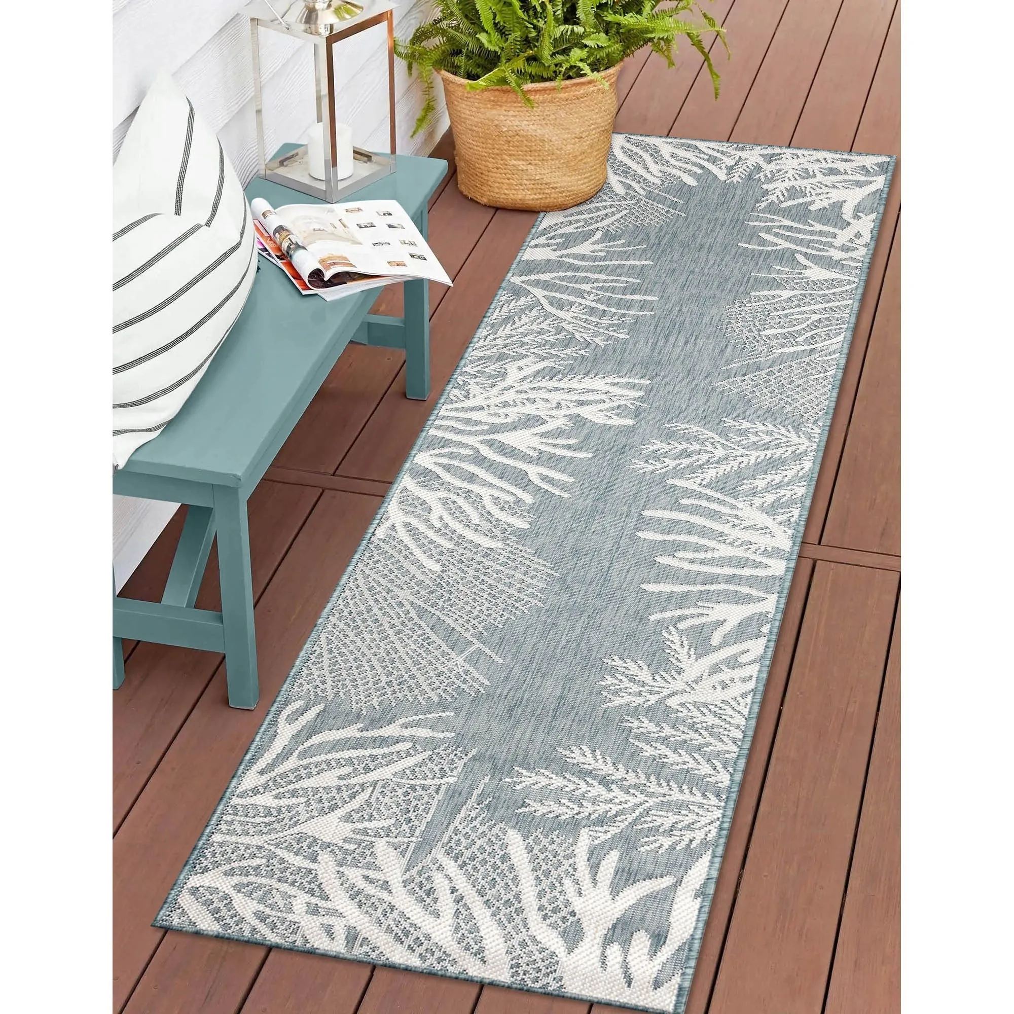 Liora Manne Carmel Reef Border Indoor/Outdoor Area Rug