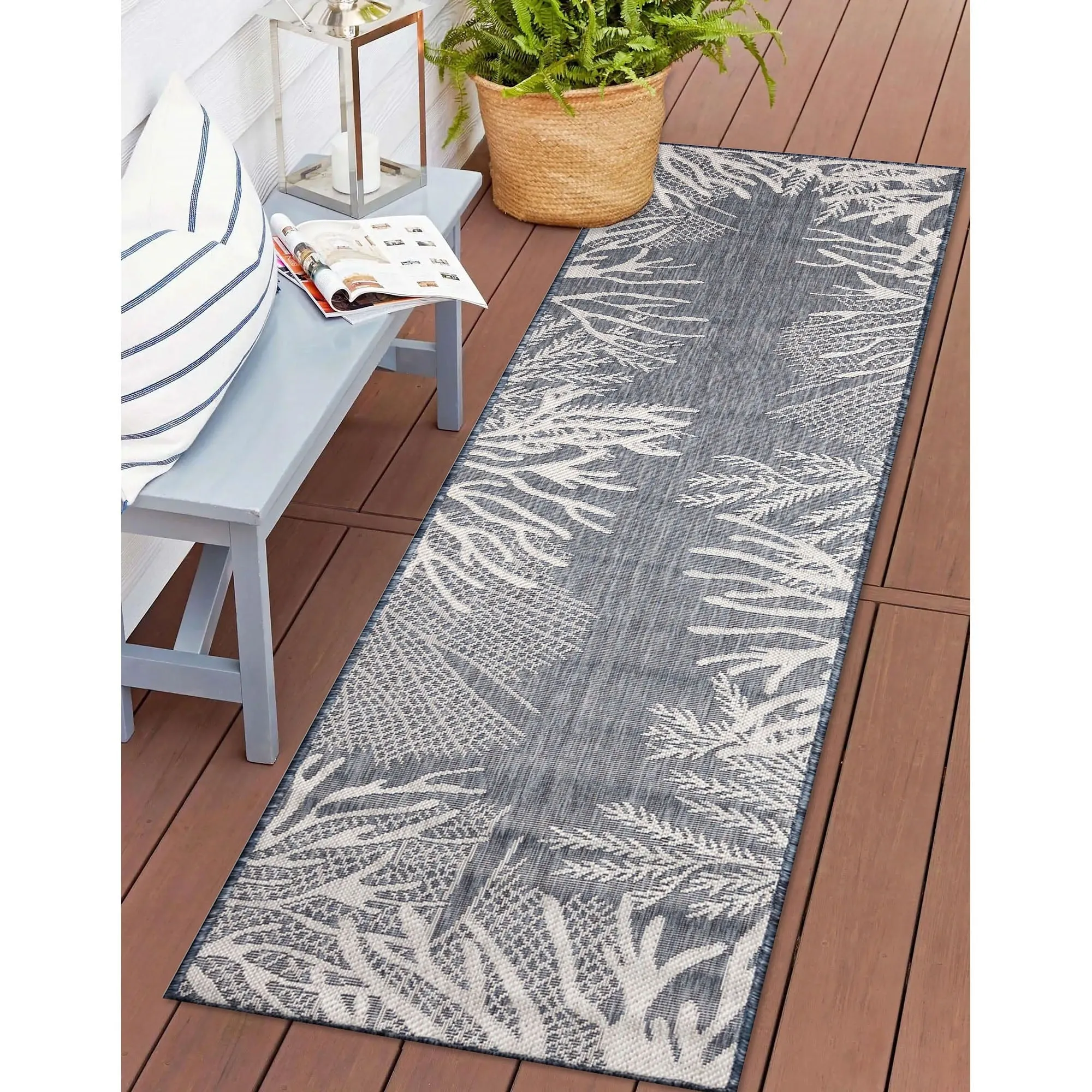 Liora Manne Carmel Reef Border Indoor/Outdoor Area Rug