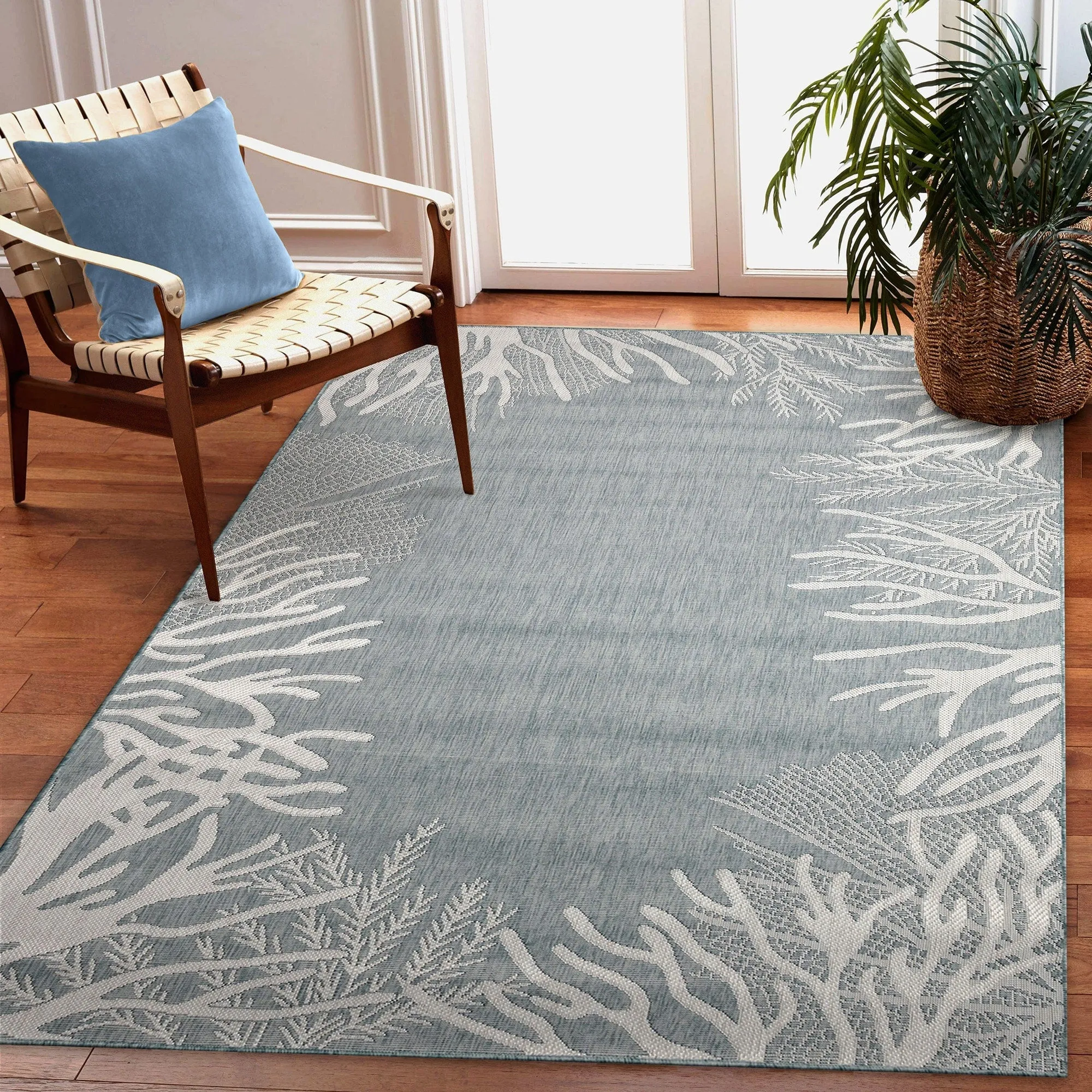 Liora Manne Carmel Reef Border Indoor/Outdoor Area Rug