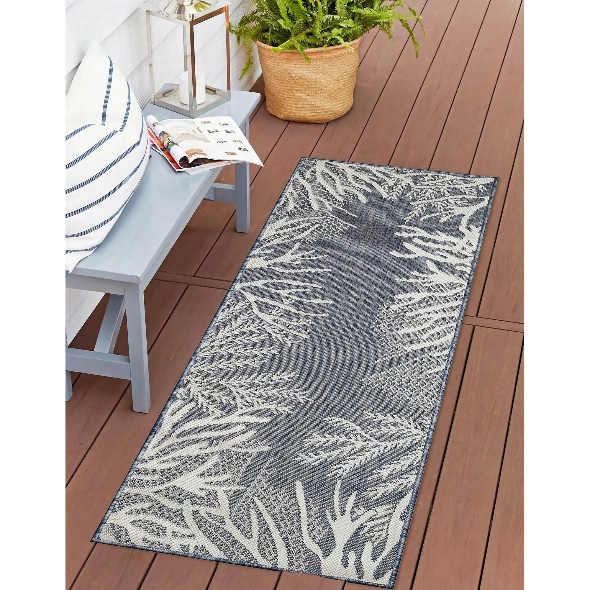 Liora Manne Carmel Reef Border Indoor/Outdoor Area Rug