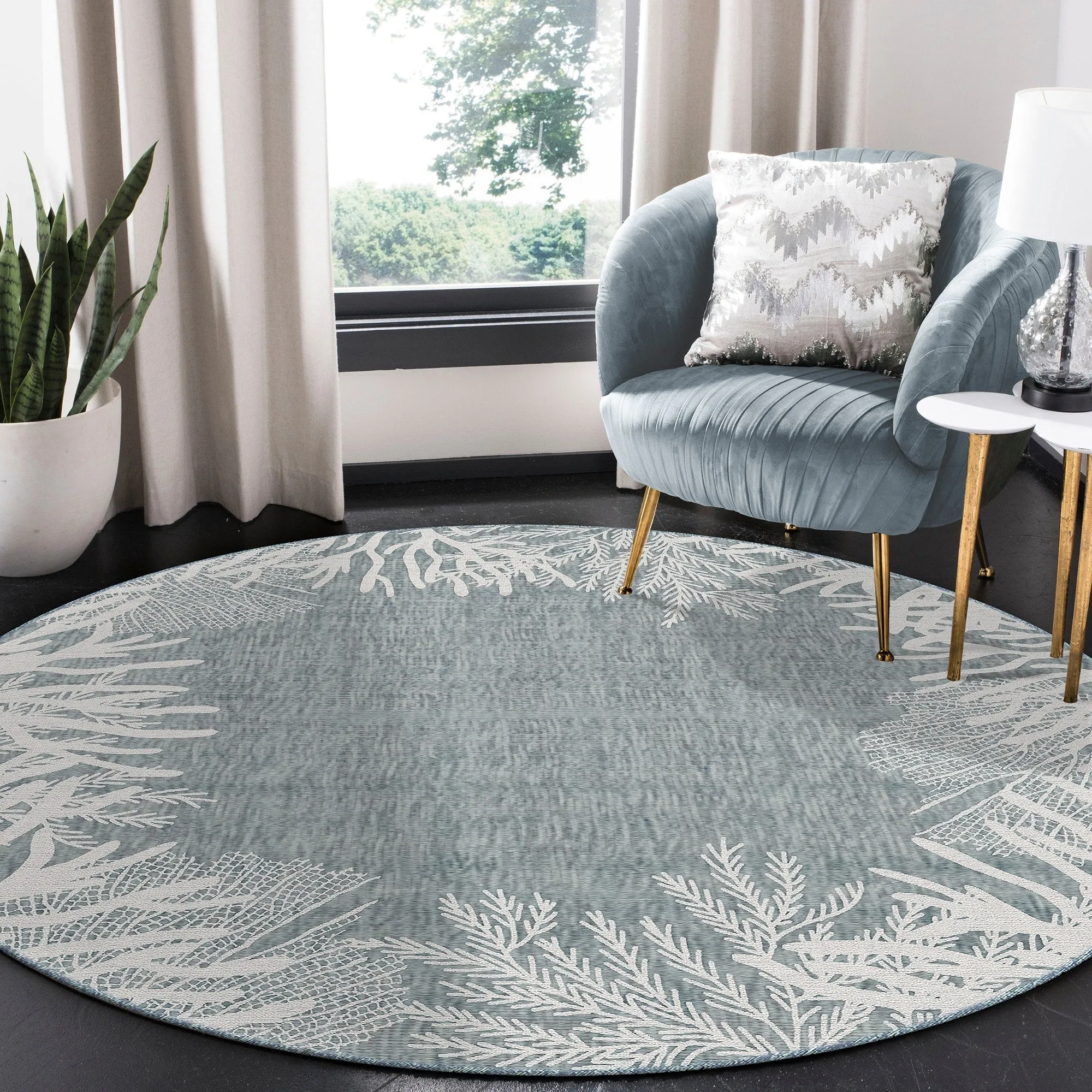 Liora Manne Carmel Reef Border Indoor/Outdoor Area Rug