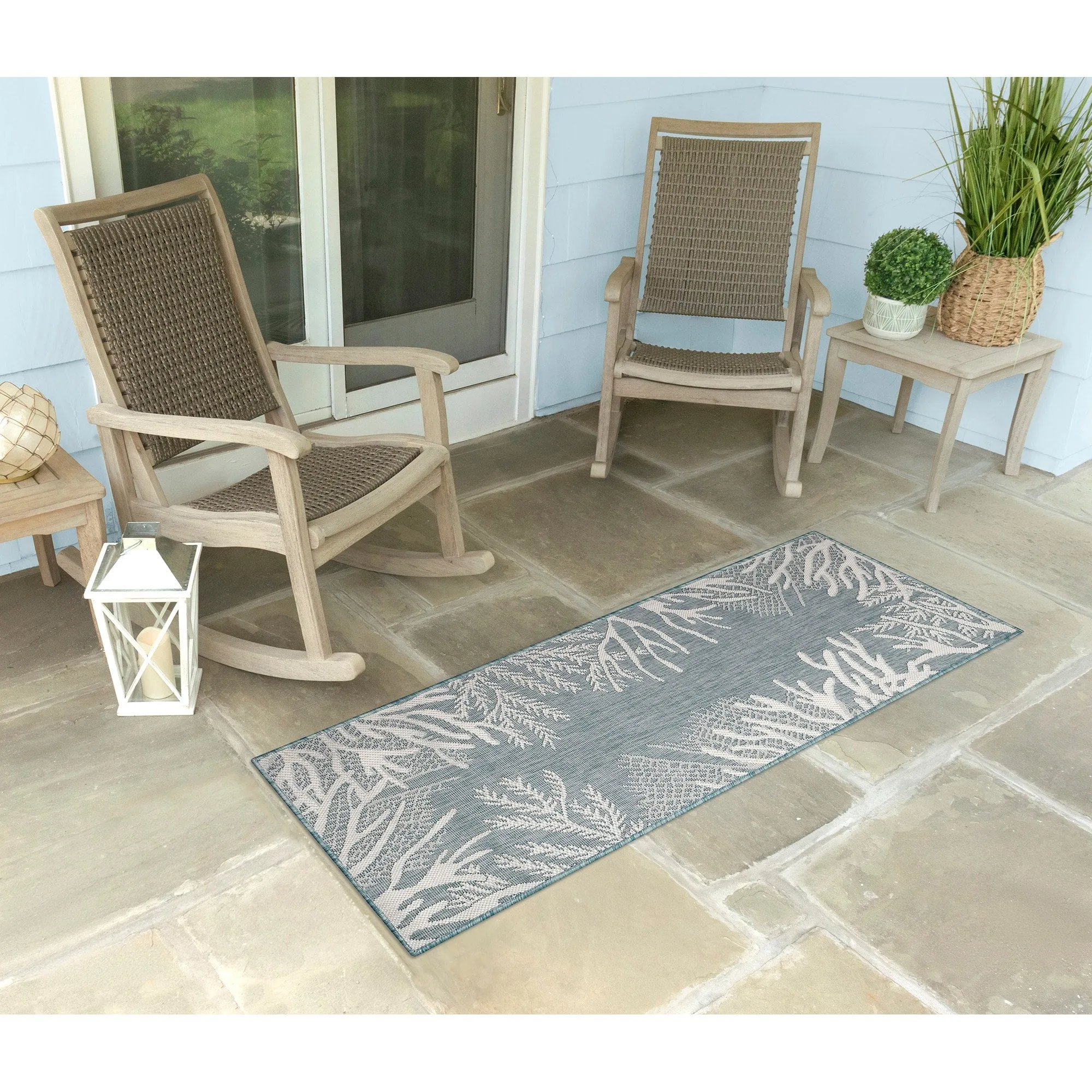 Liora Manne Carmel Reef Border Indoor/Outdoor Area Rug