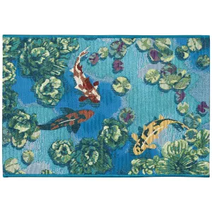 Liora Manne Esencia Koi Pond Indoor/Outdoor Mat