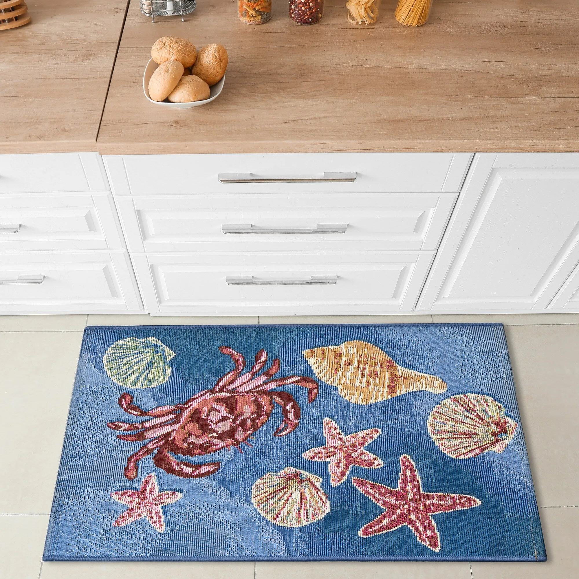 Liora Manne Esencia Shell We Dance Indoor/Outdoor Mat