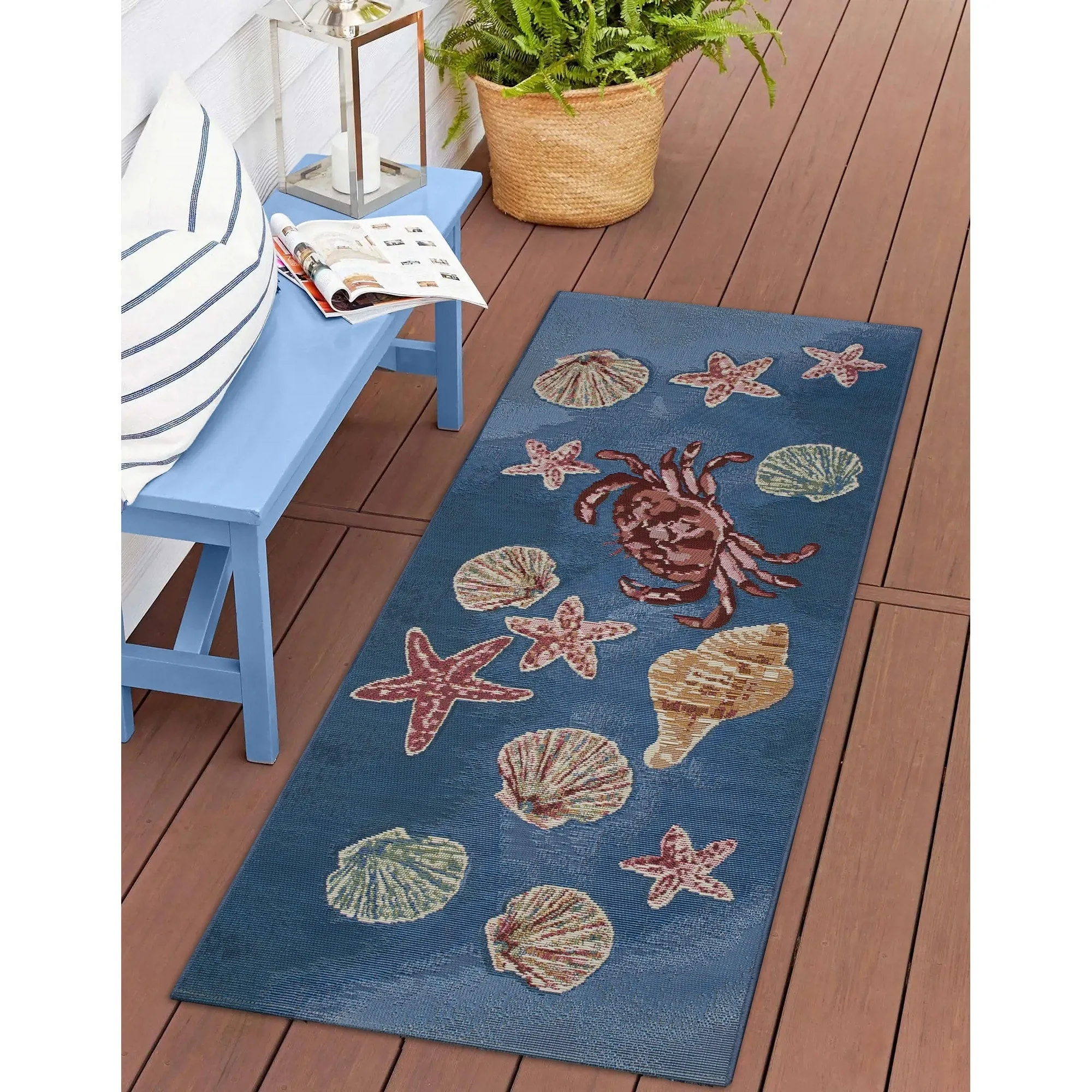 Liora Manne Esencia Shell We Dance Indoor/Outdoor Mat