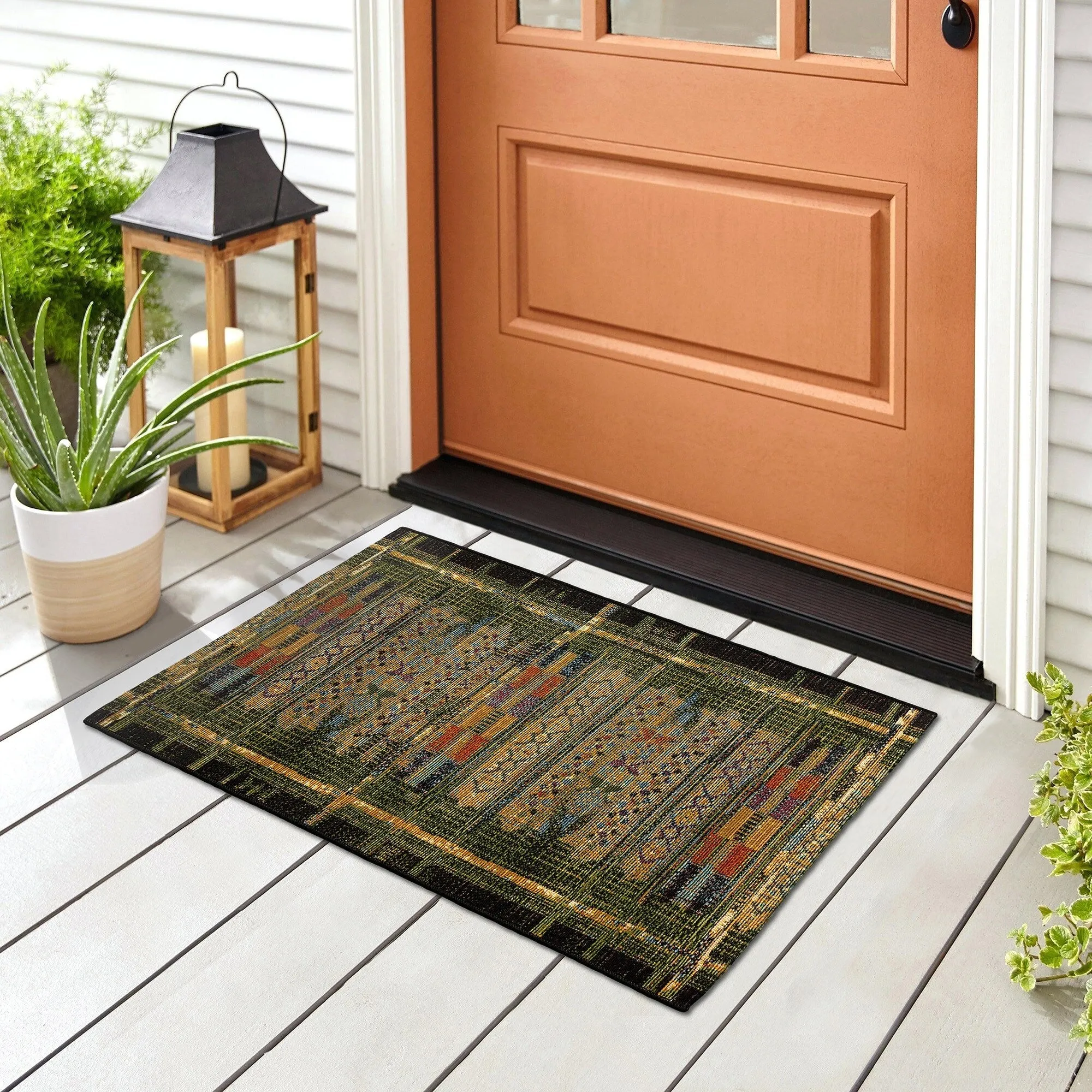 Liora Manne Esencia Tribal Stripe Indoor/Outdoor Mat