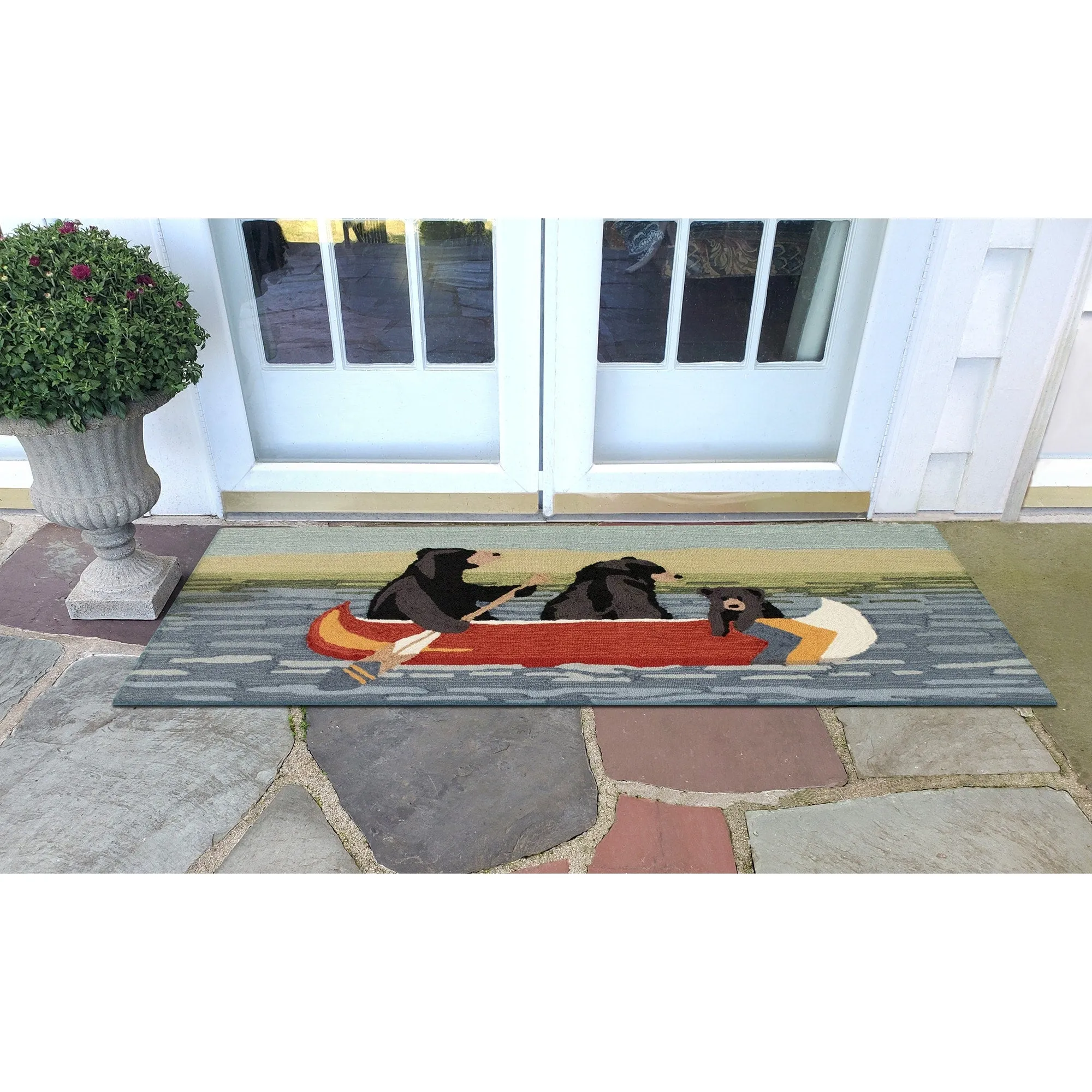 Liora Manne Frontporch Are We Bear Yet Indoor/Outdoor Rug