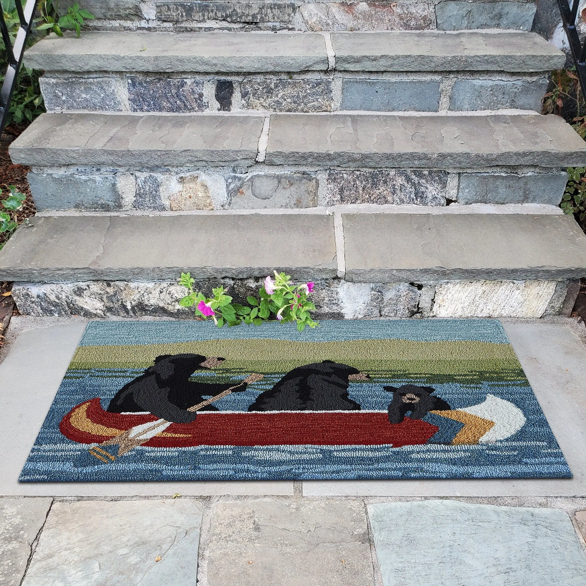 Liora Manne Frontporch Are We Bear Yet Indoor/Outdoor Rug