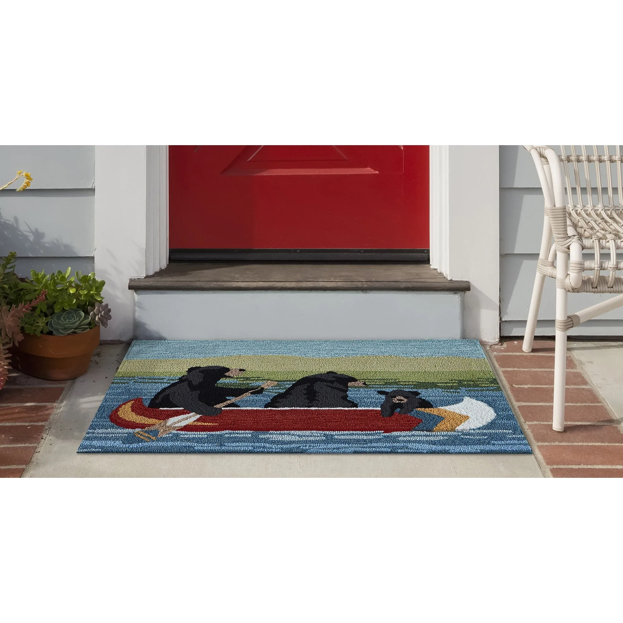 Liora Manne Frontporch Are We Bear Yet Indoor/Outdoor Rug