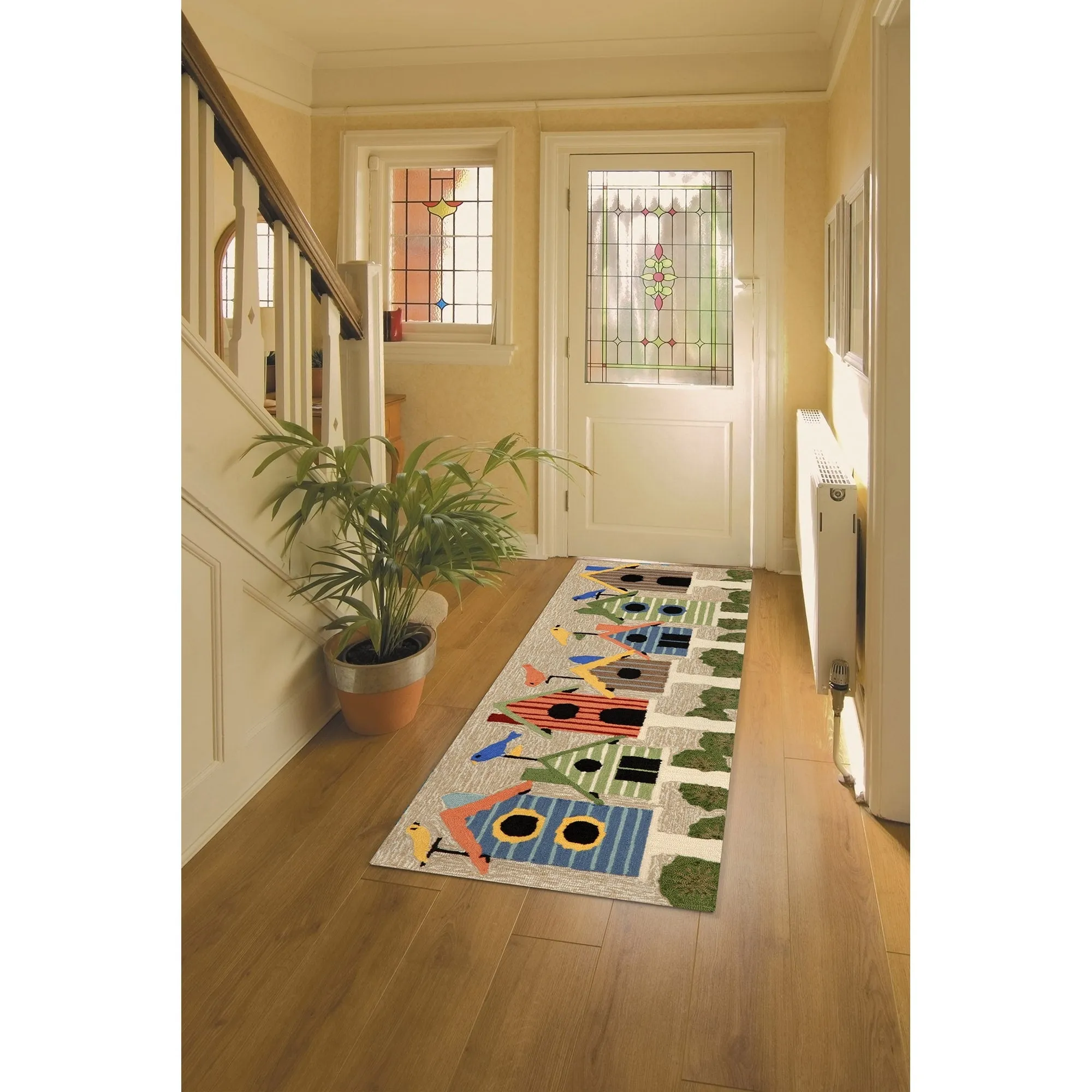 Liora Manne Frontporch Birdhouses Indoor/Outdoor Rug