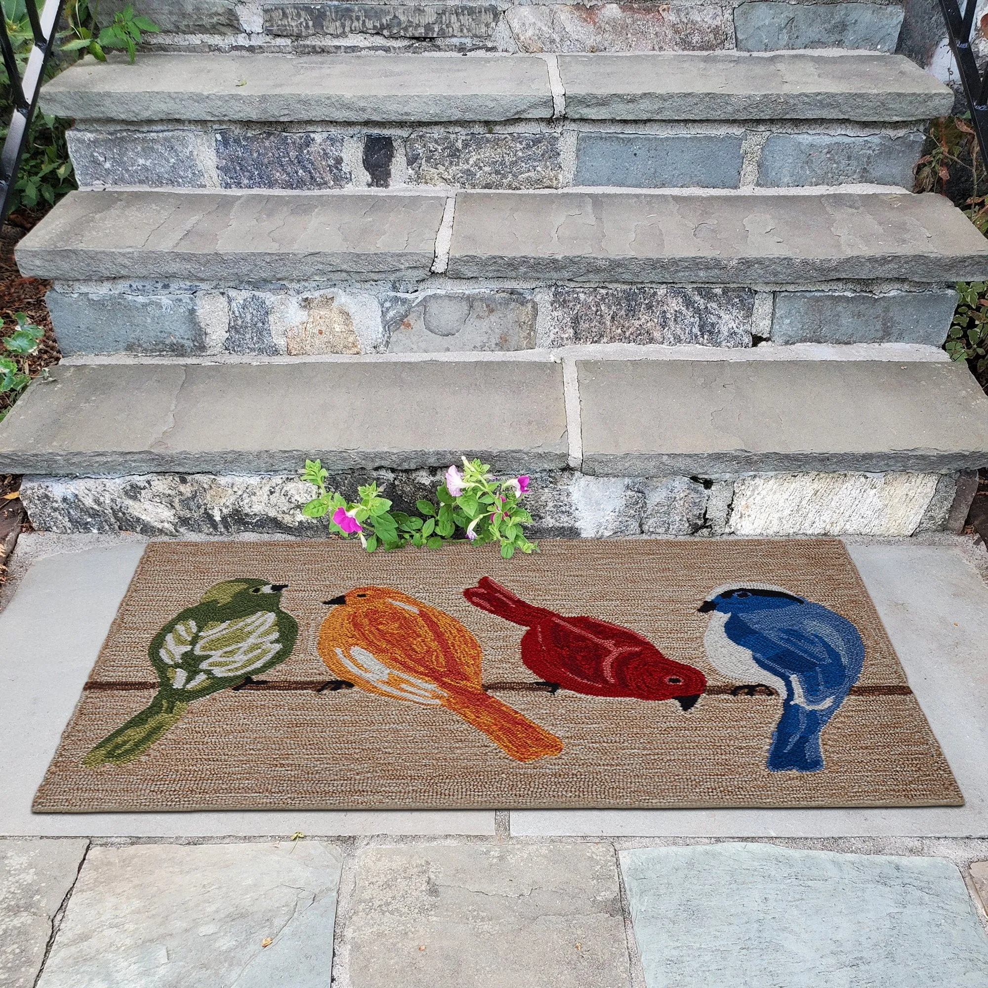 Liora Manne Frontporch Birds Indoor/Outdoor Rug