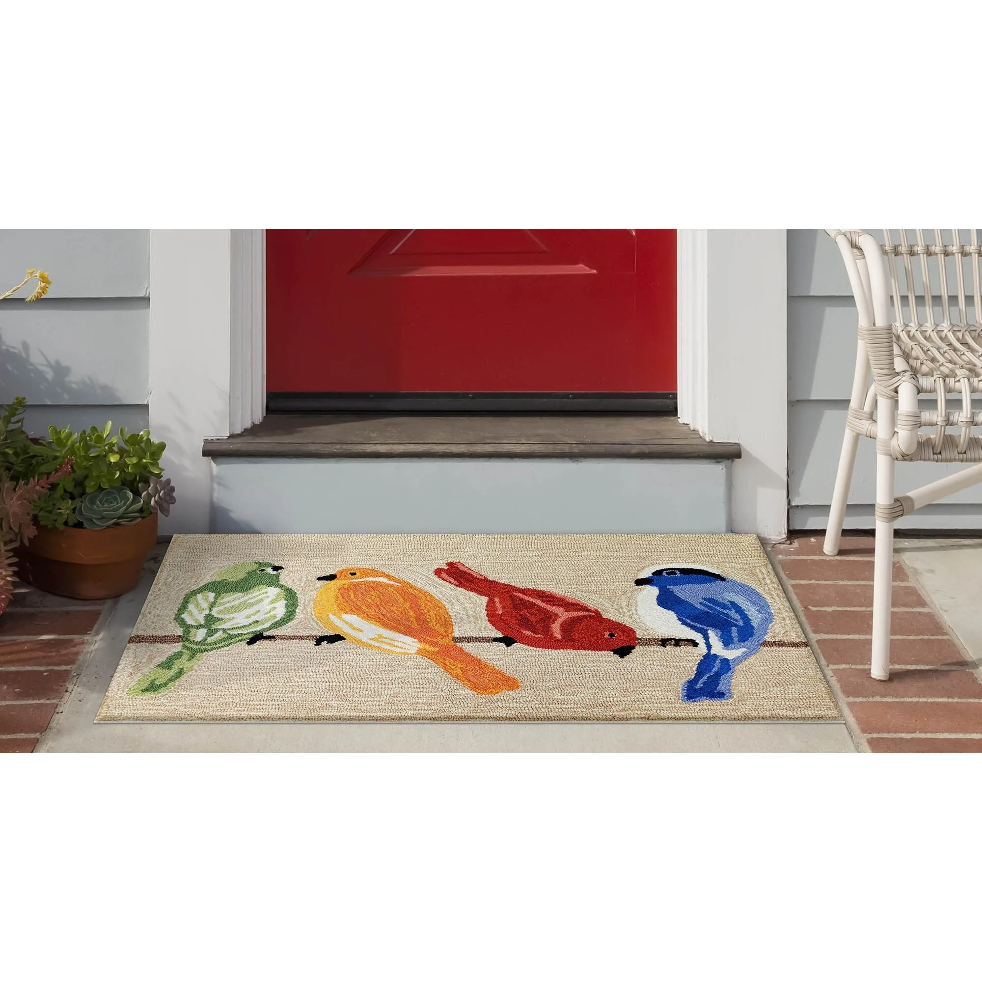 Liora Manne Frontporch Birds Indoor/Outdoor Rug