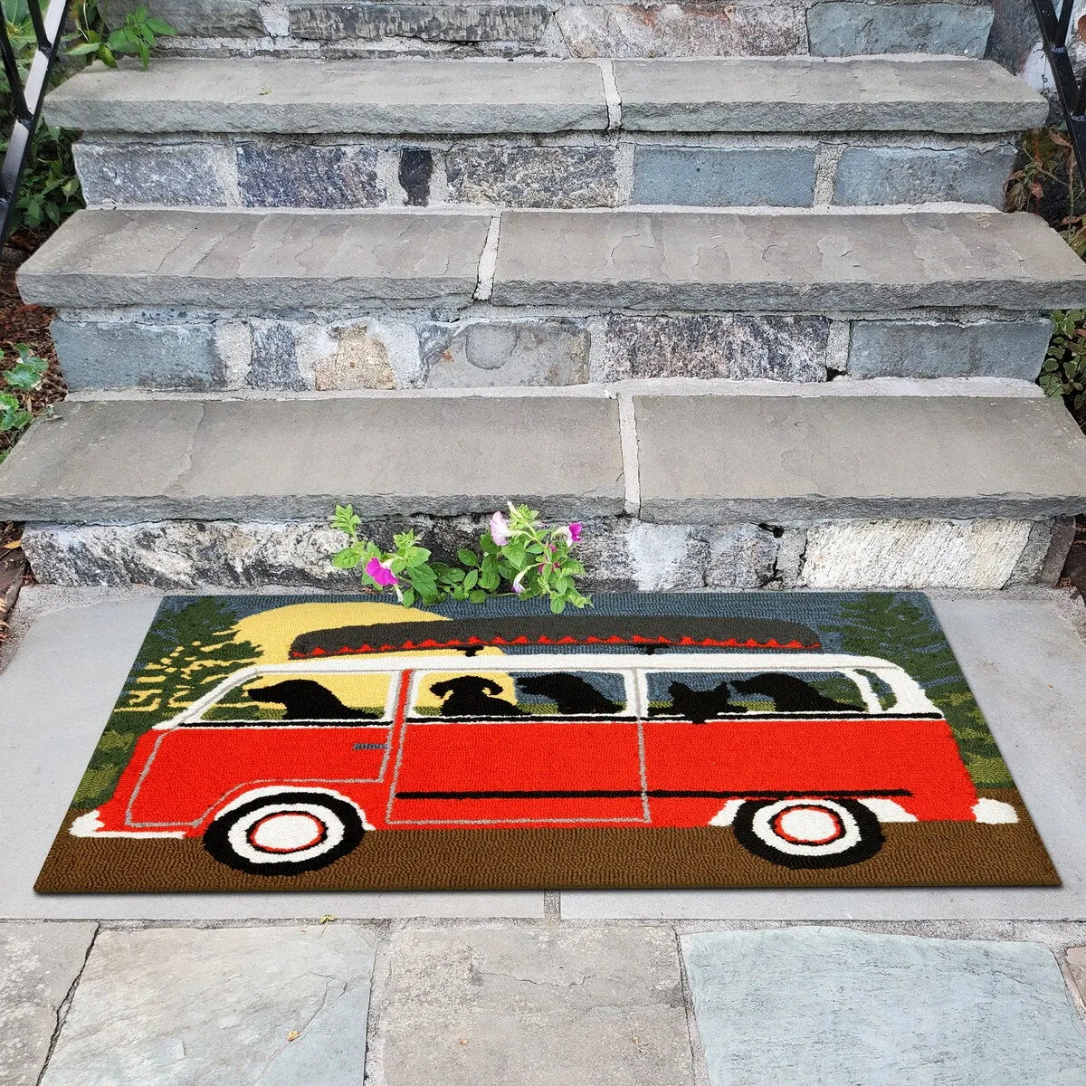 Liora Manne Frontporch Camping Trip Indoor/Outdoor Rug