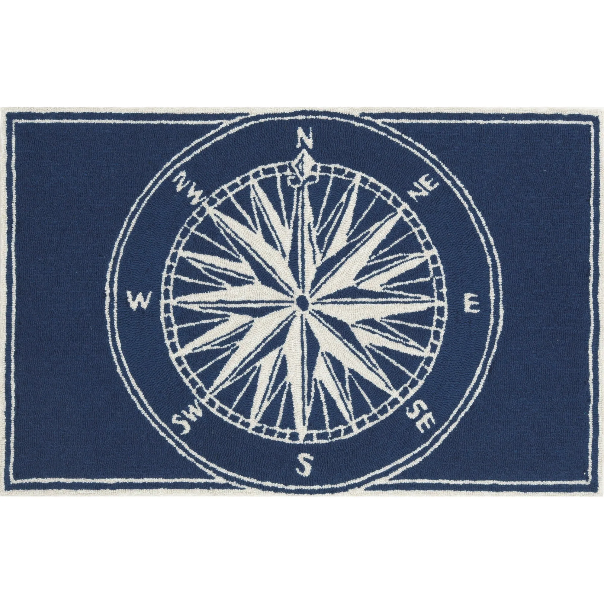 Liora Manne Frontporch Compass Indoor/Outdoor Rug - 2'6 x 4'