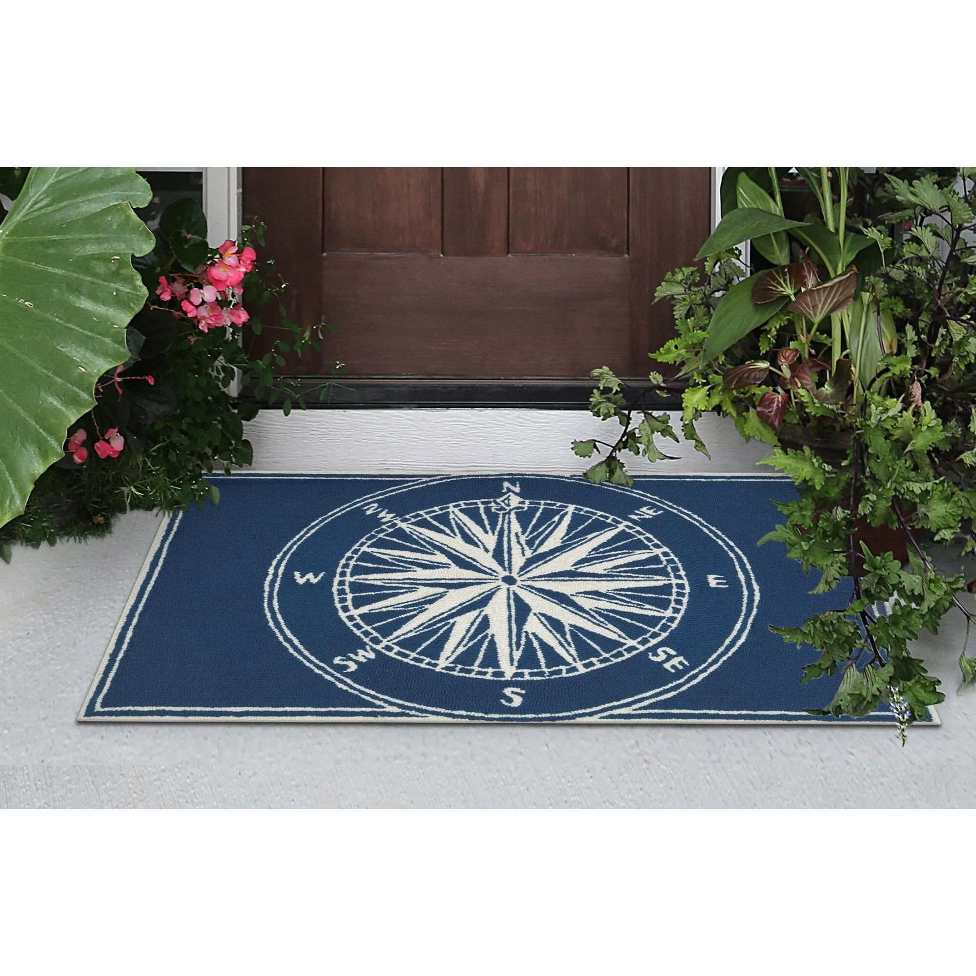 Liora Manne Frontporch Compass Indoor/Outdoor Rug - 2'6 x 4'