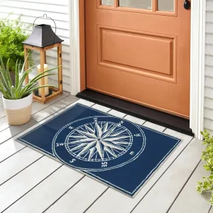 Liora Manne Frontporch Compass Indoor/Outdoor Rug - 2'6 x 4'