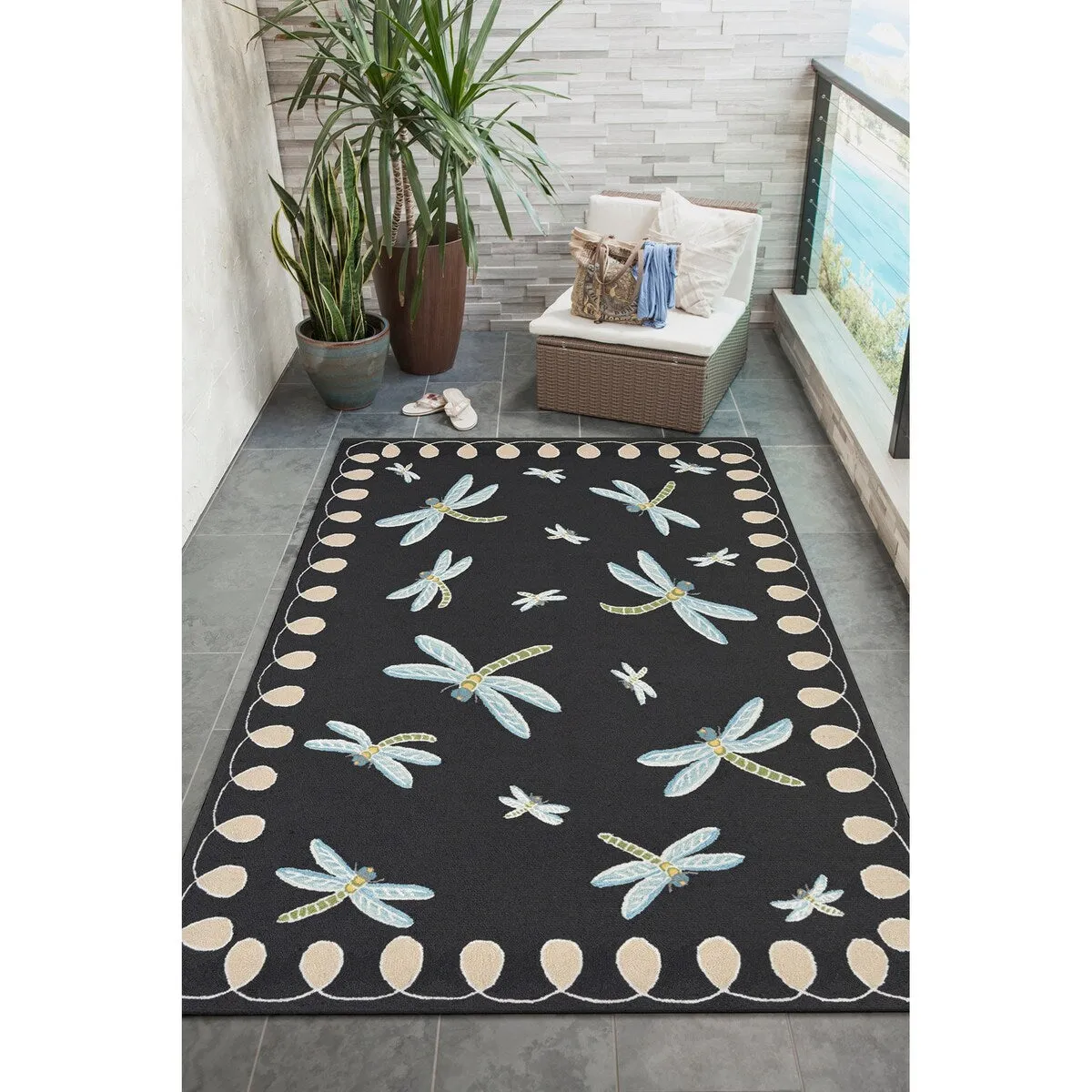 Liora Manne Frontporch Dragonfly Indoor/Outdoor Rug