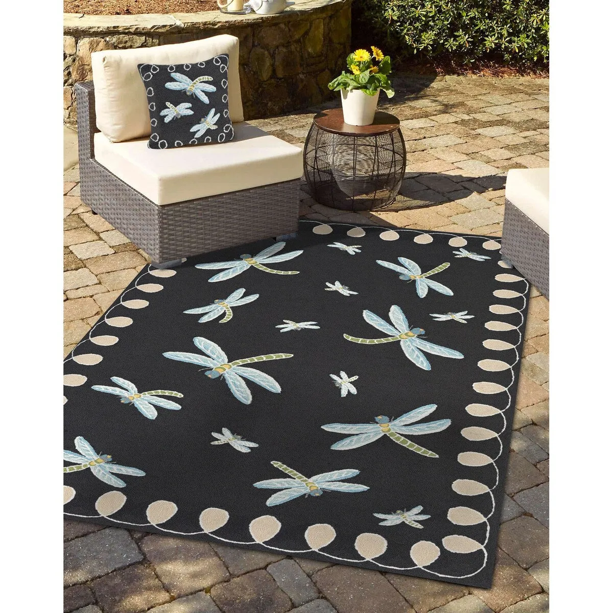 Liora Manne Frontporch Dragonfly Indoor/Outdoor Rug