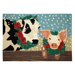Liora Manne Frontporch Farm Holiday Indoor/Outdoor Rug - 20 x 30