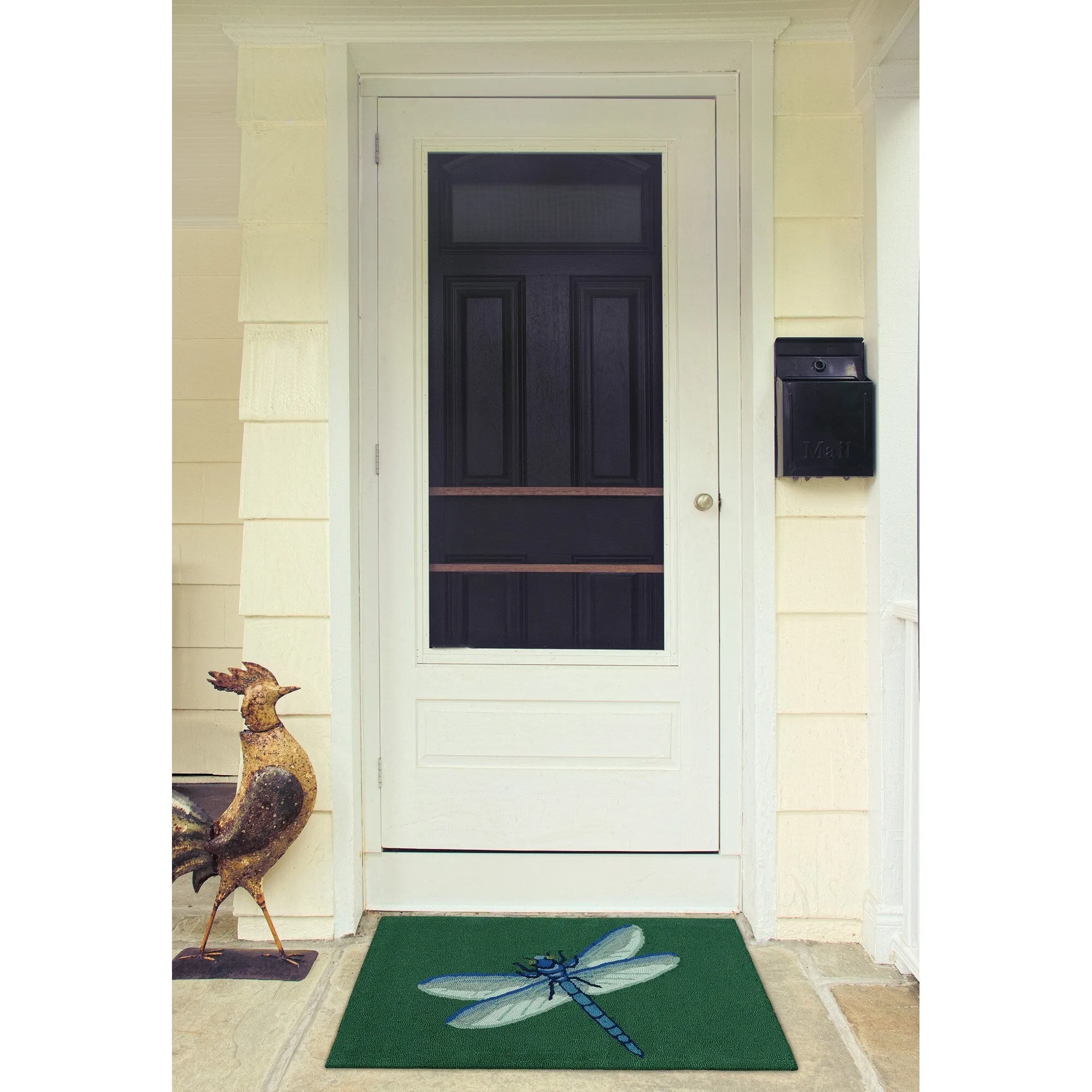 Liora Manne Frontporch Garden Dragonfly Indoor/Outdoor Rug
