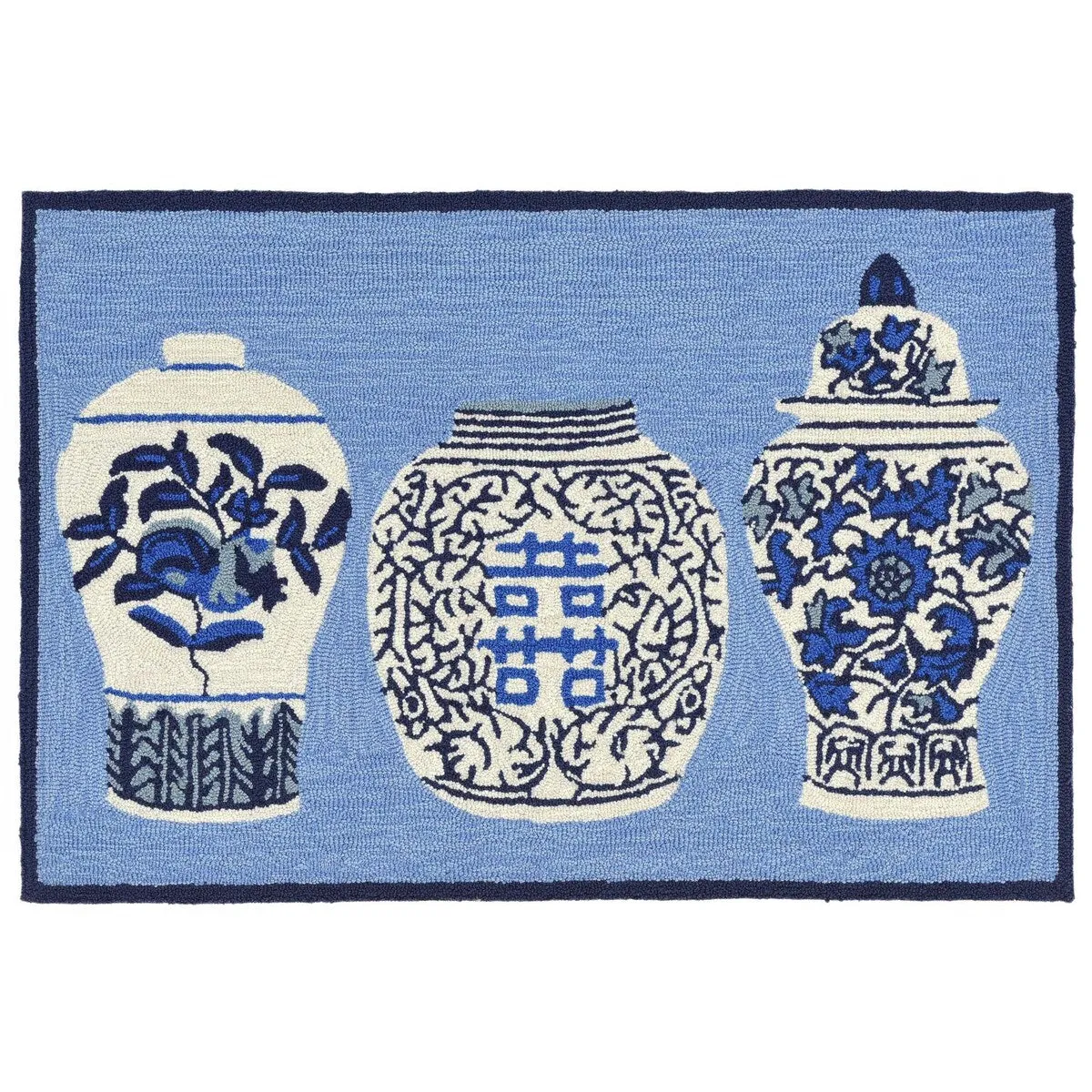 Liora Manne Frontporch Ginger Jars Indoor/Outdoor Rug