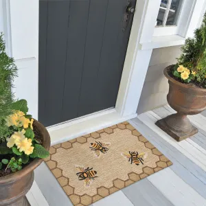 Liora Manne Frontporch Honeycomb Bee Indoor/Outdoor Rug