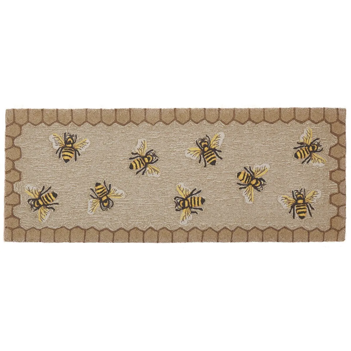 Liora Manne Frontporch Honeycomb Bee Indoor/Outdoor Rug