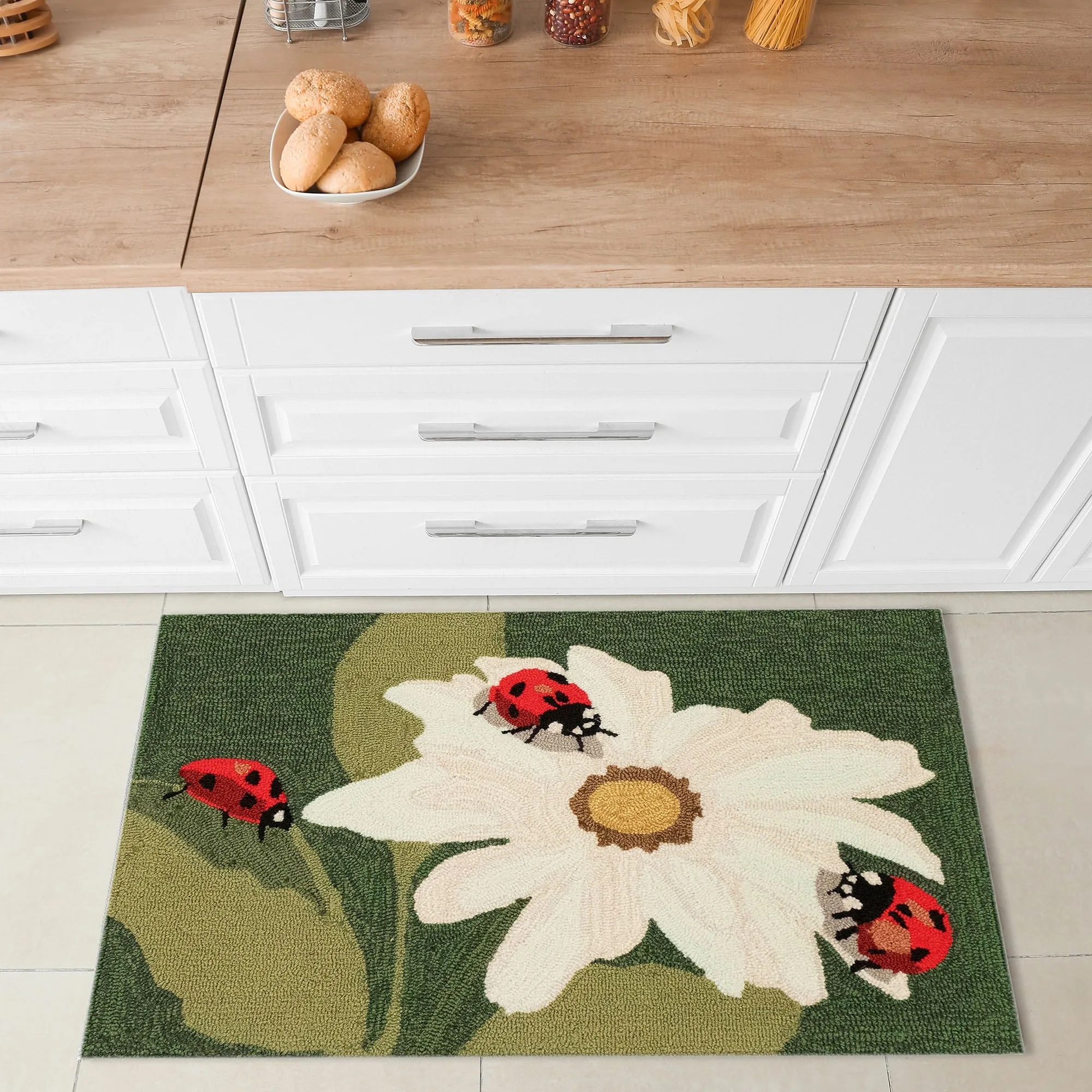Liora Manne Frontporch Ladybugs Indoor/Outdoor Rug