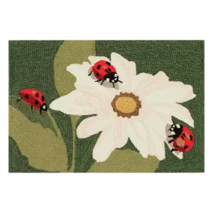 Liora Manne Frontporch Ladybugs Indoor/Outdoor Rug