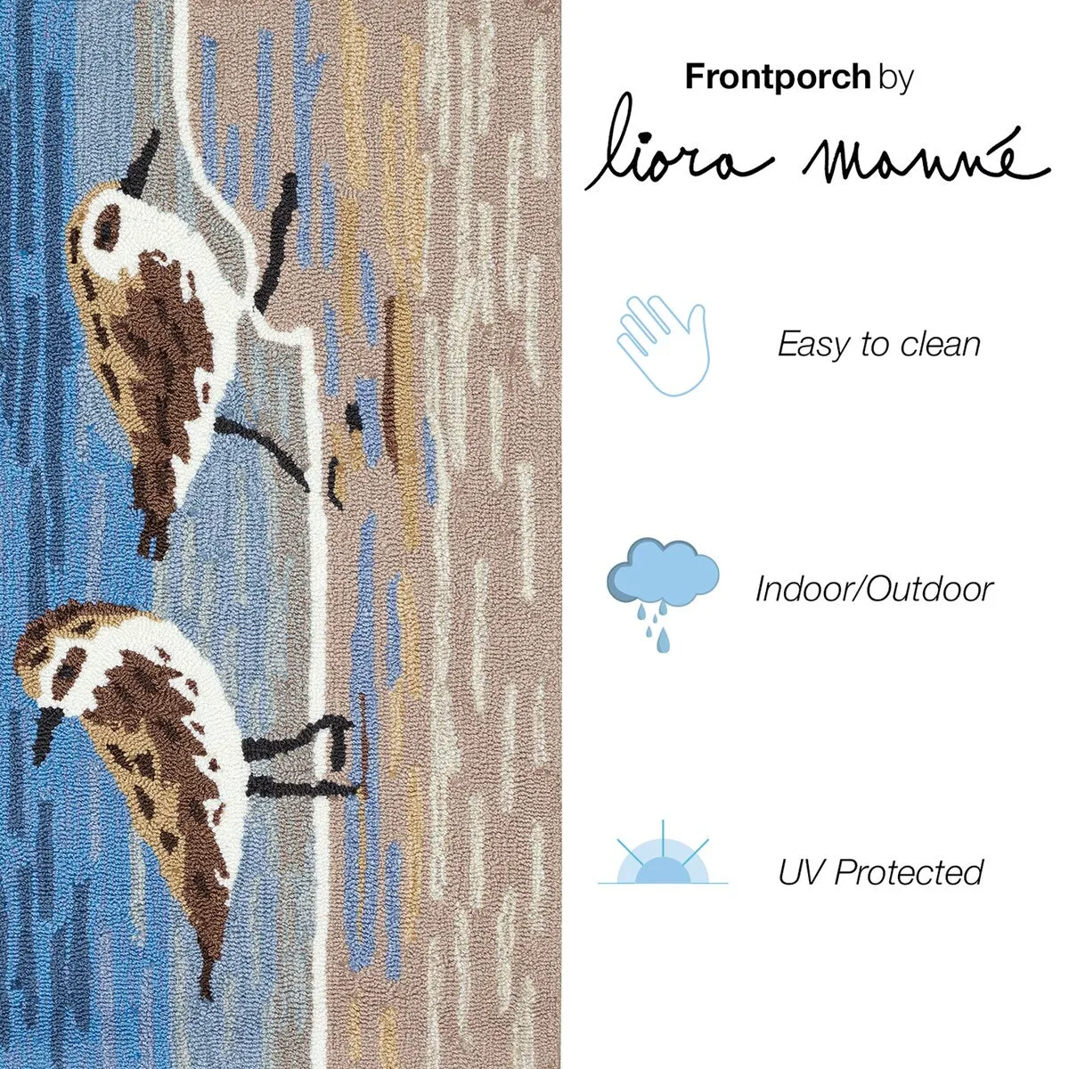 Liora Manne Frontporch Sandpipers Indoor/Outdoor Rug