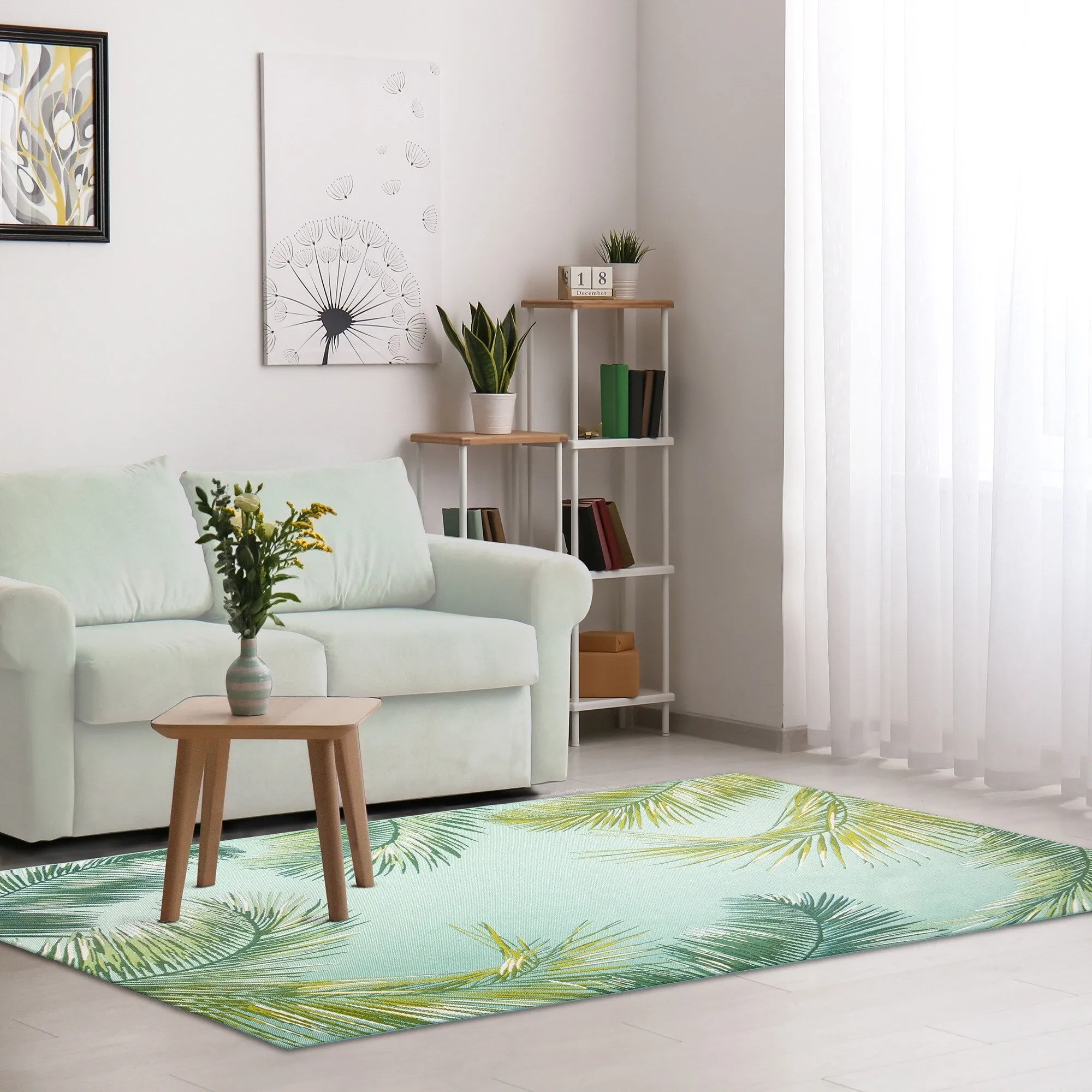 Liora Manne Marina Palm Border Indoor/Outdoor Rug