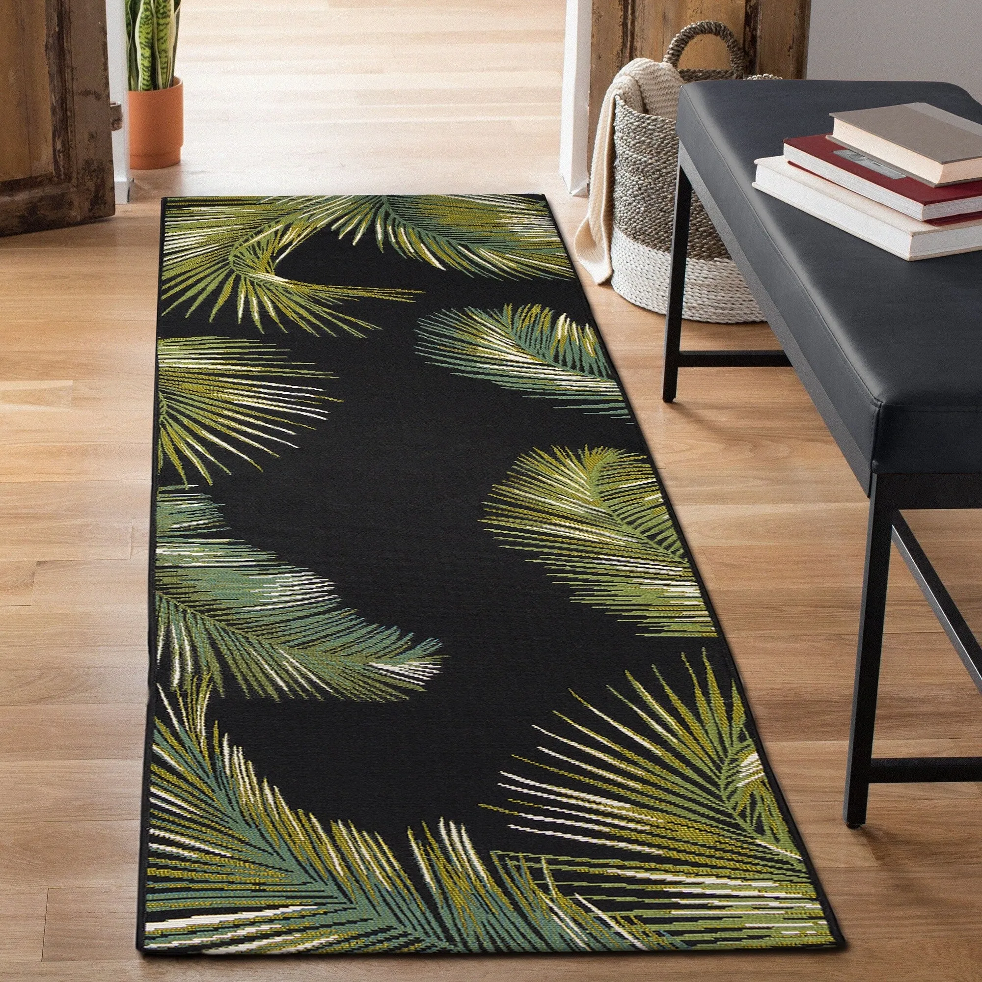 Liora Manne Marina Palm Border Indoor/Outdoor Rug
