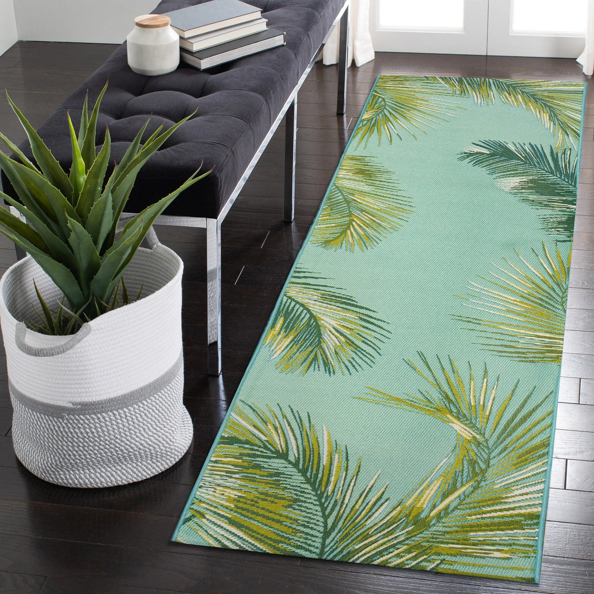 Liora Manne Marina Palm Border Indoor/Outdoor Rug