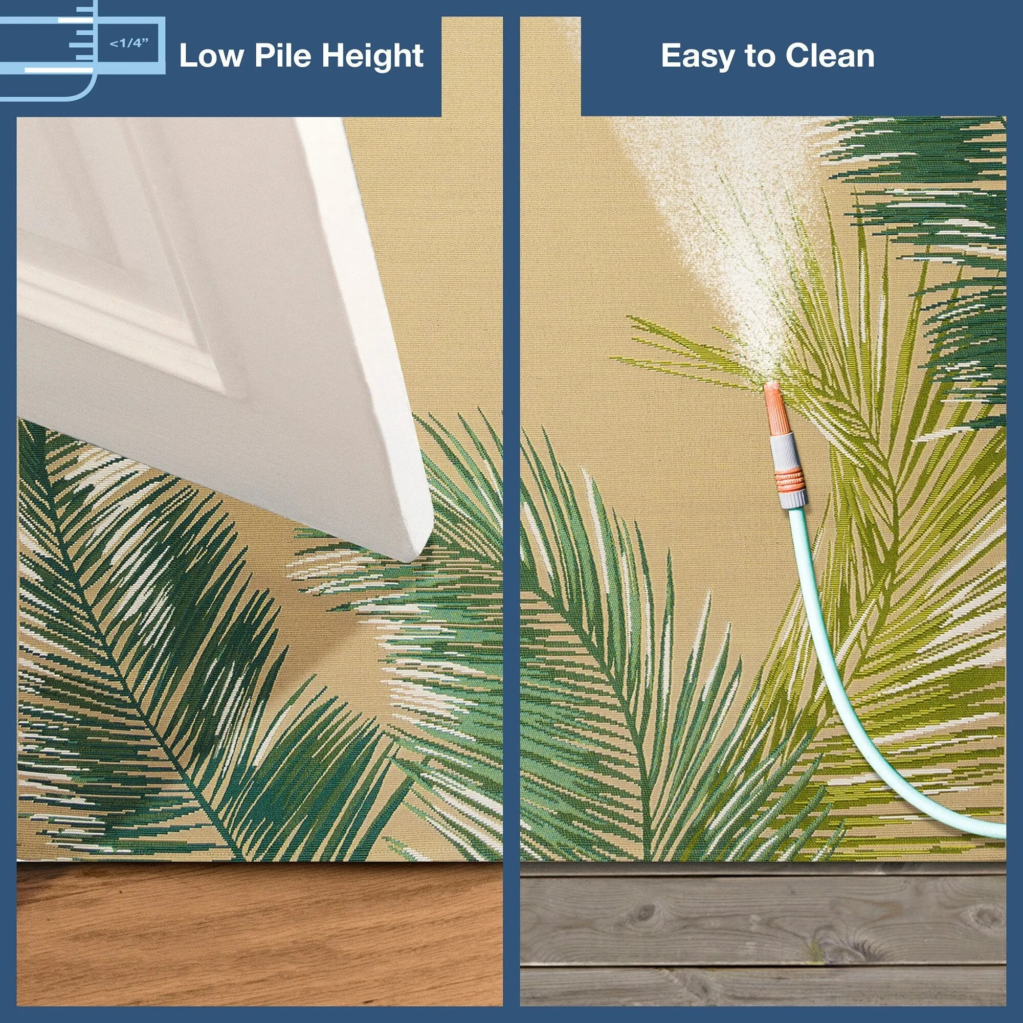 Liora Manne Marina Palm Border Indoor/Outdoor Rug