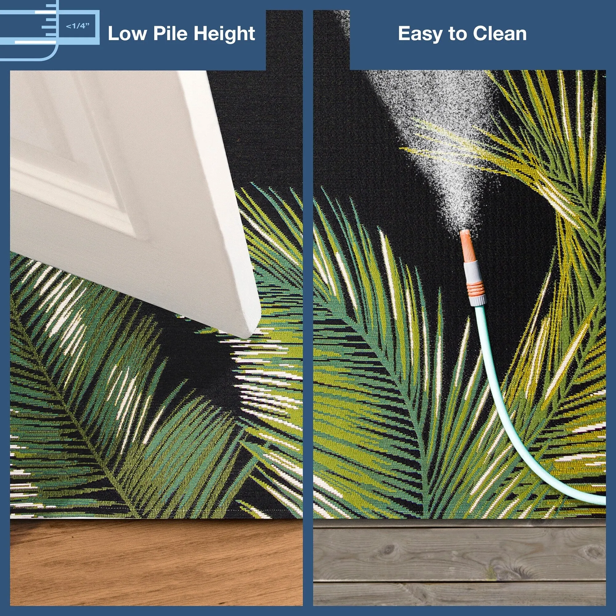 Liora Manne Marina Palm Border Indoor/Outdoor Rug
