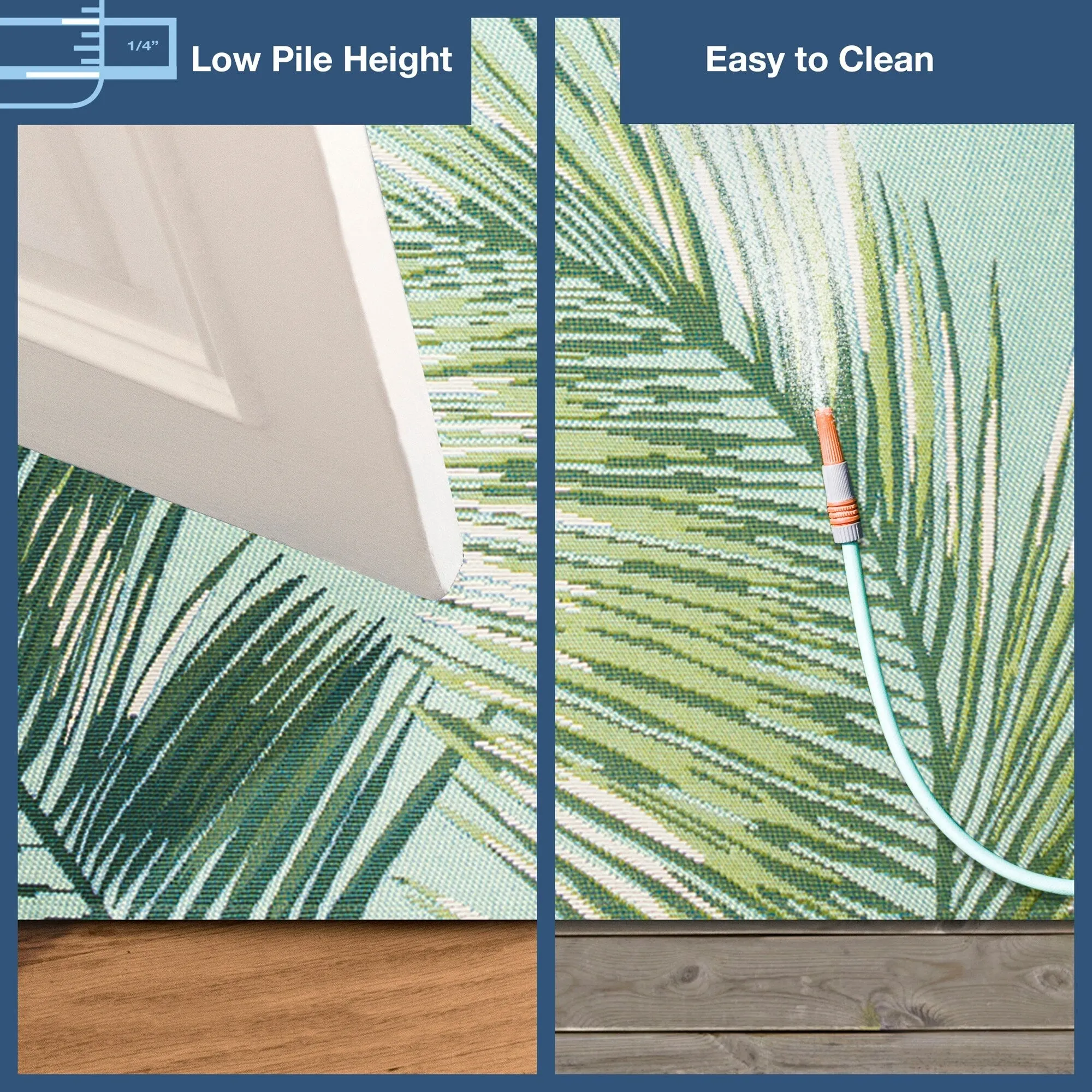 Liora Manne Marina Palm Border Indoor/Outdoor Rug
