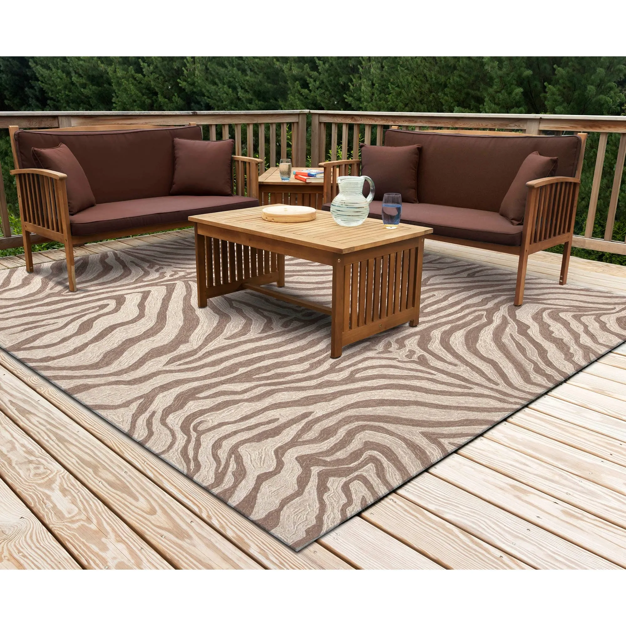 Liora Manne Ravella Zebra Indoor/Outdoor Rug