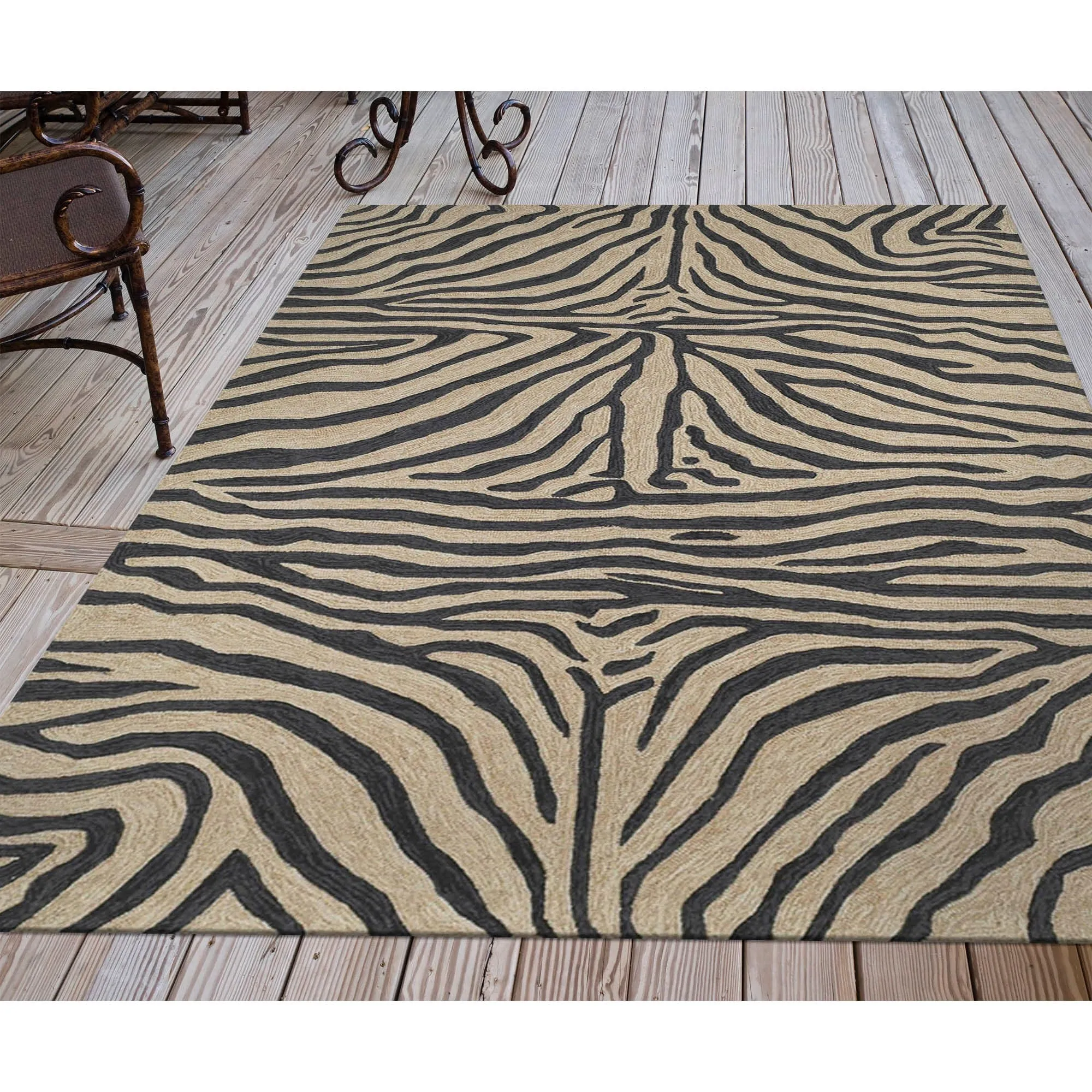 Liora Manne Ravella Zebra Indoor/Outdoor Rug