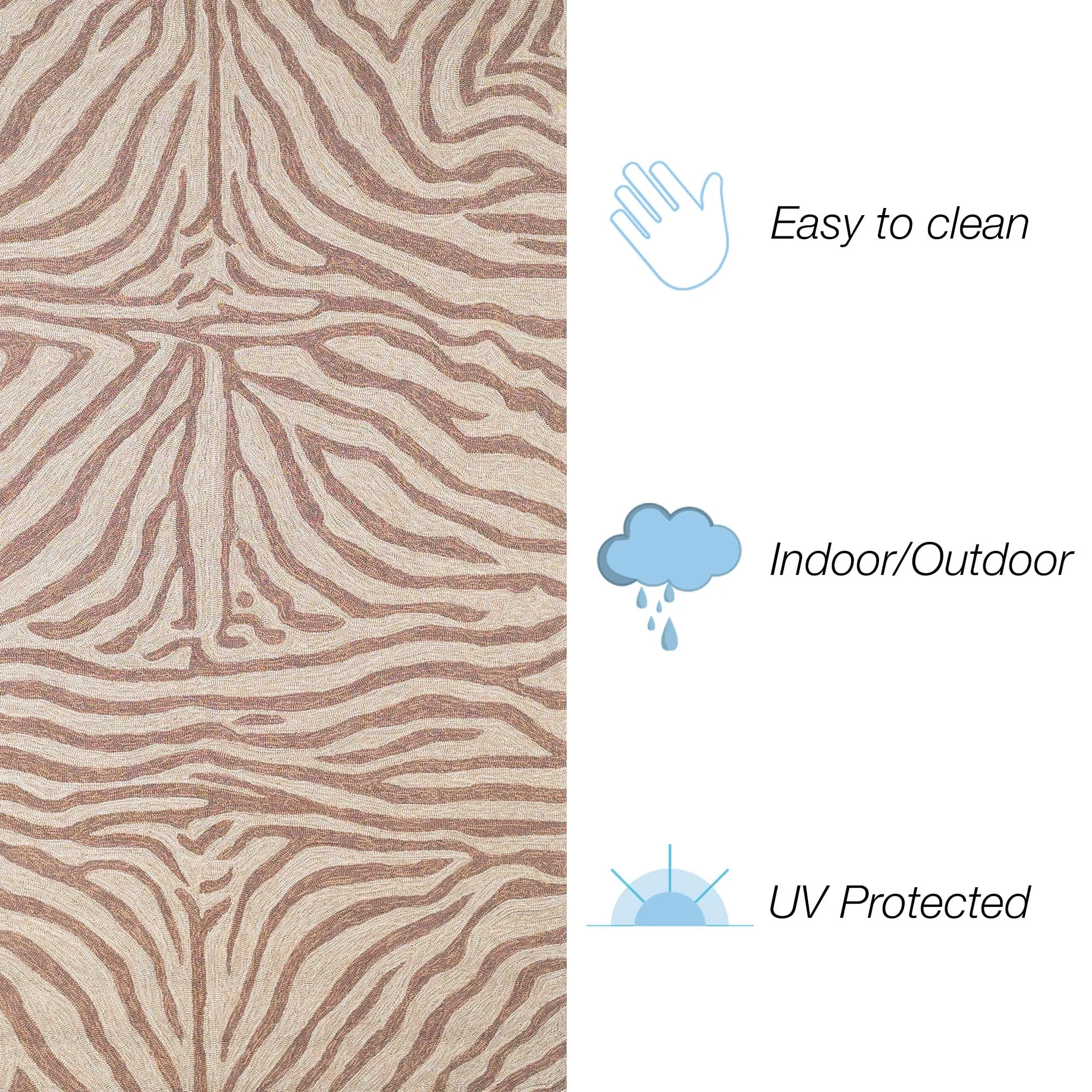 Liora Manne Ravella Zebra Indoor/Outdoor Rug