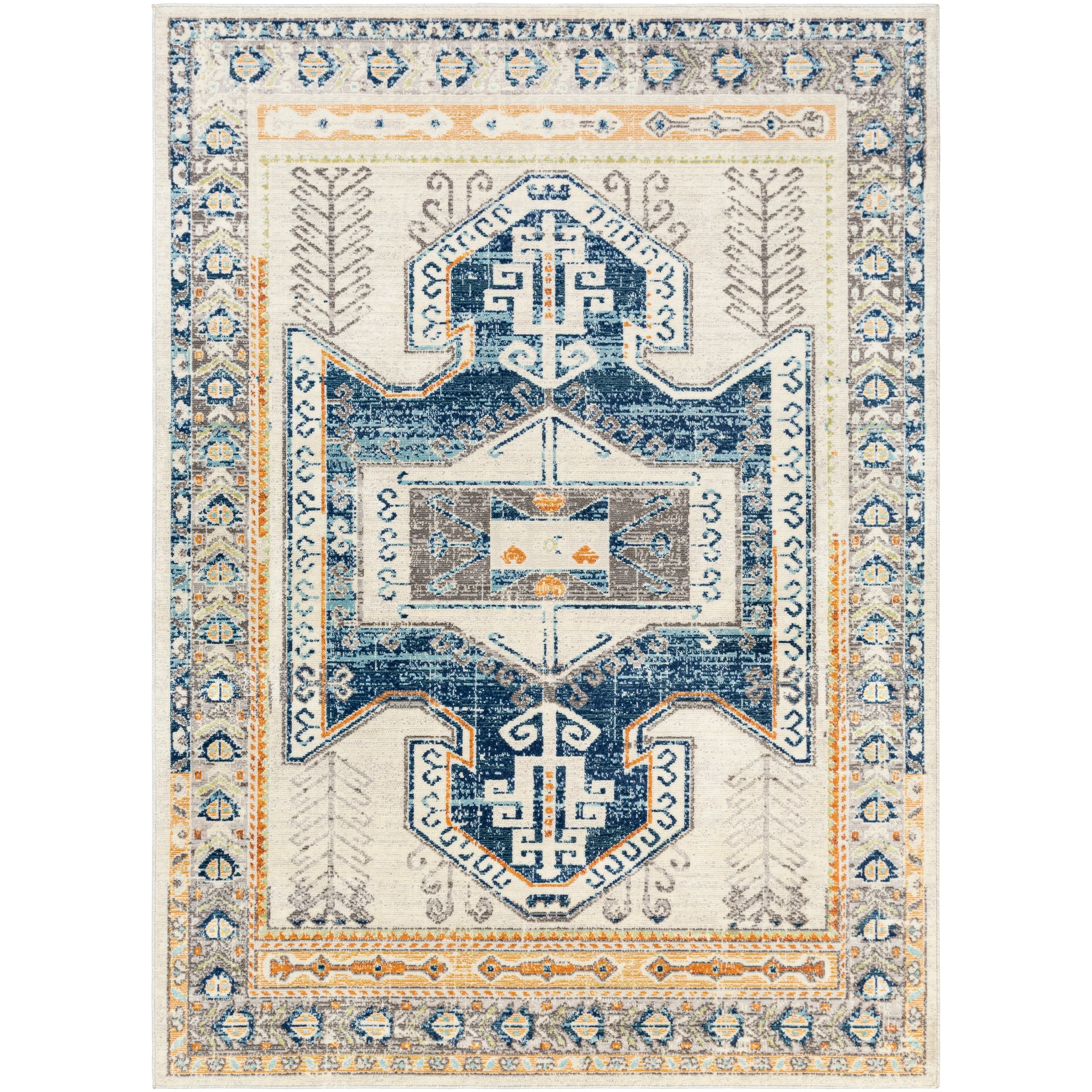 Livabliss Ananya Indoor/ Outdoor Tribal Medallion Area Rug