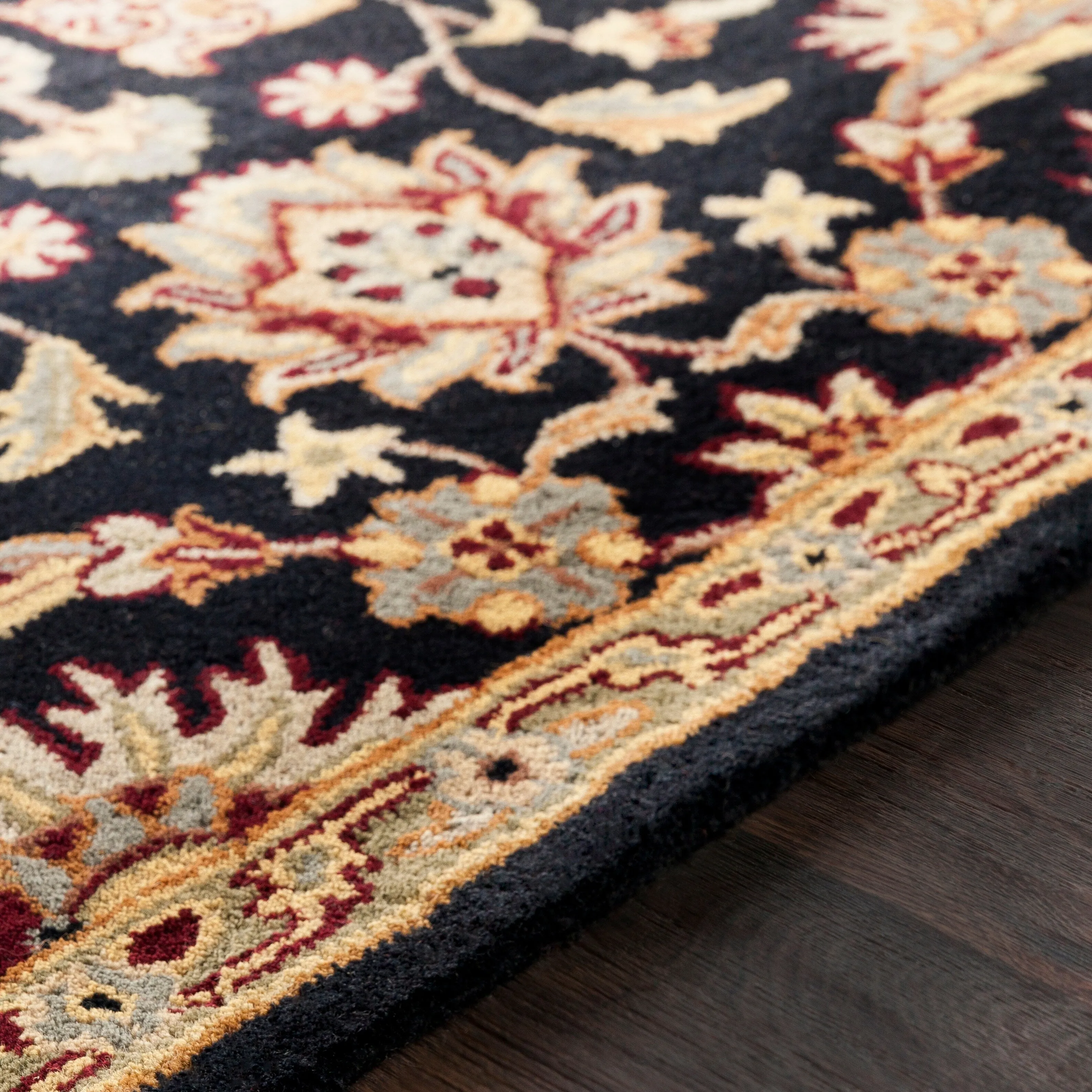Livabliss Arabath Hand-Tufted Floral Wool Rug - 8' x 11'