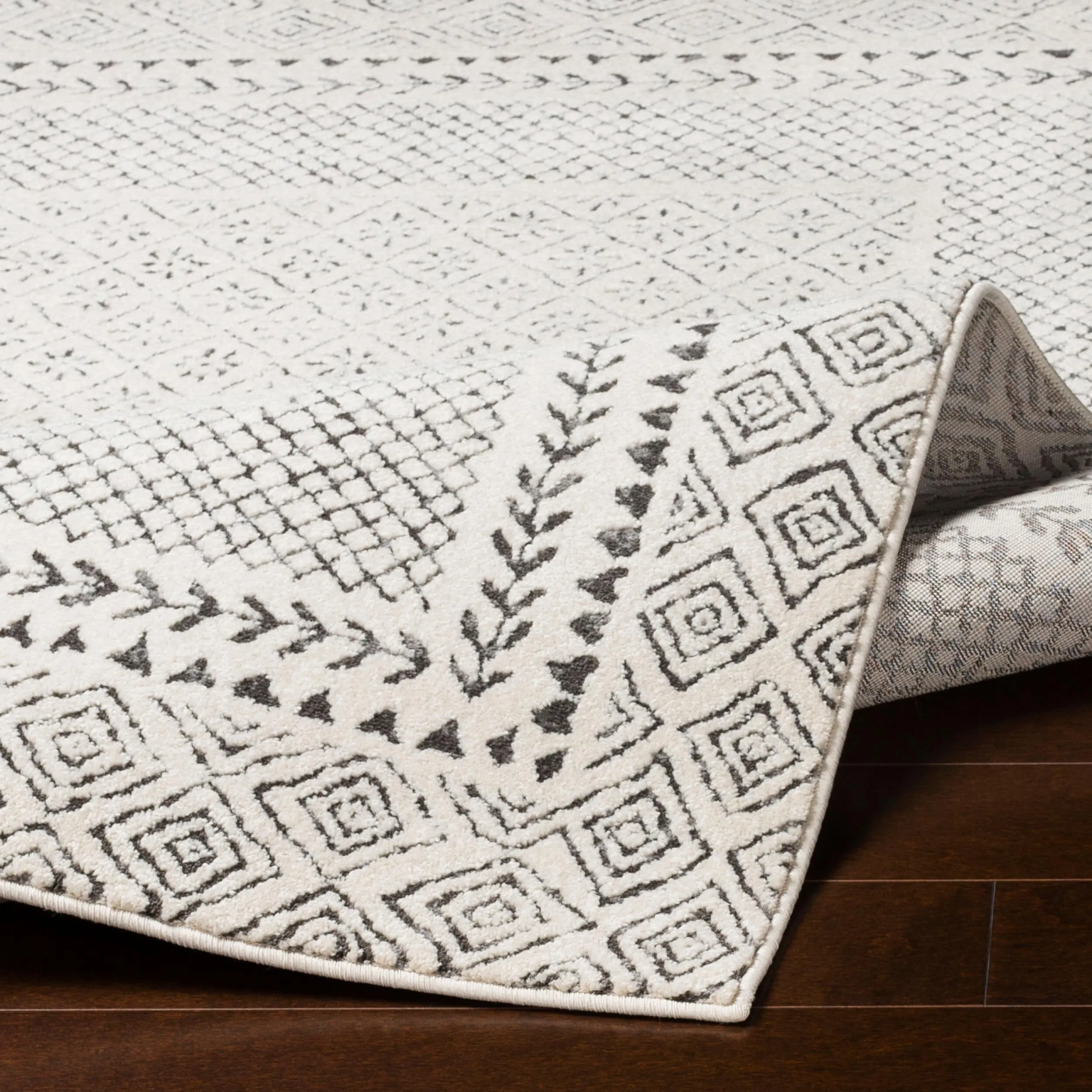 Livabliss Bahar Eclectic Border Area Rug