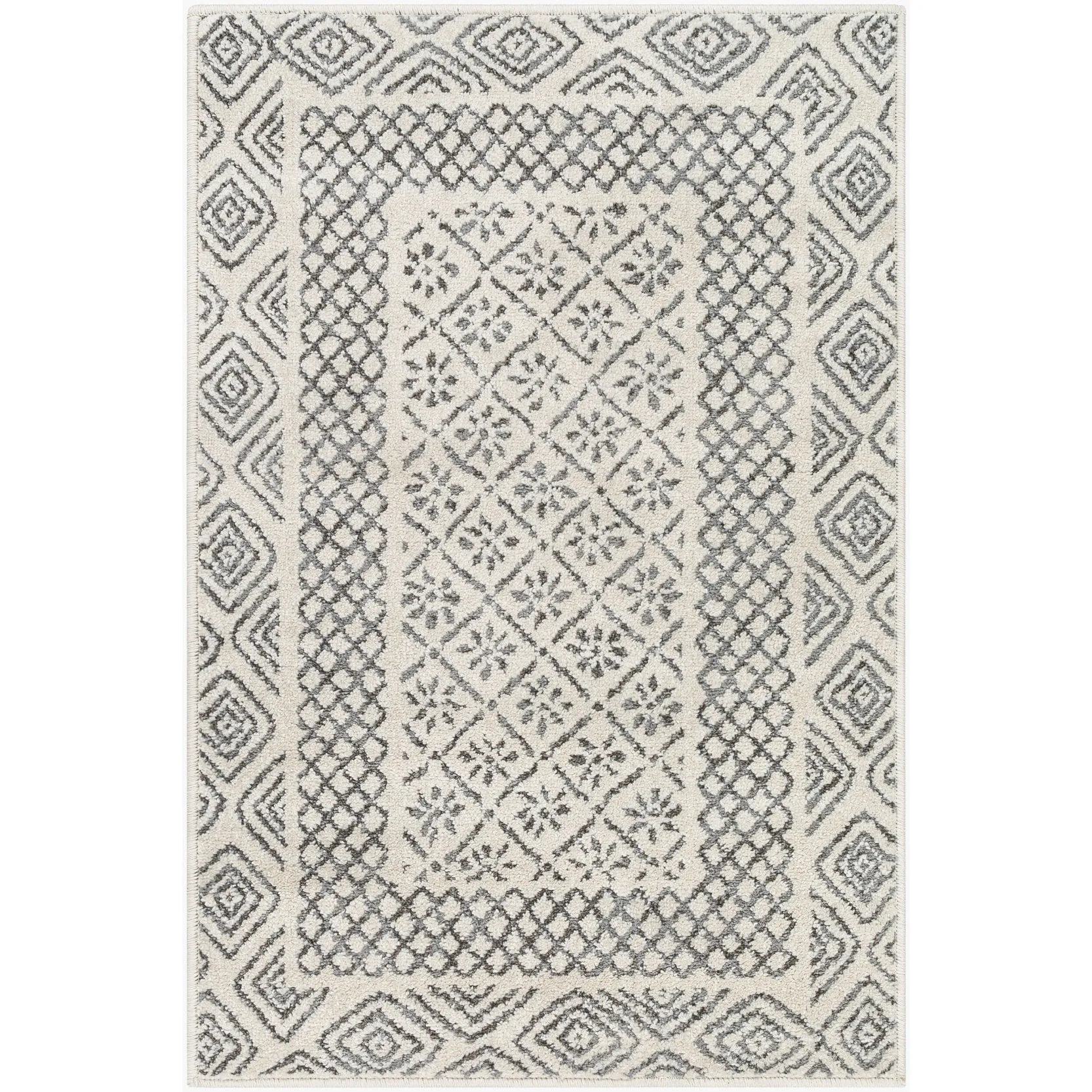 Livabliss Bahar Eclectic Border Area Rug