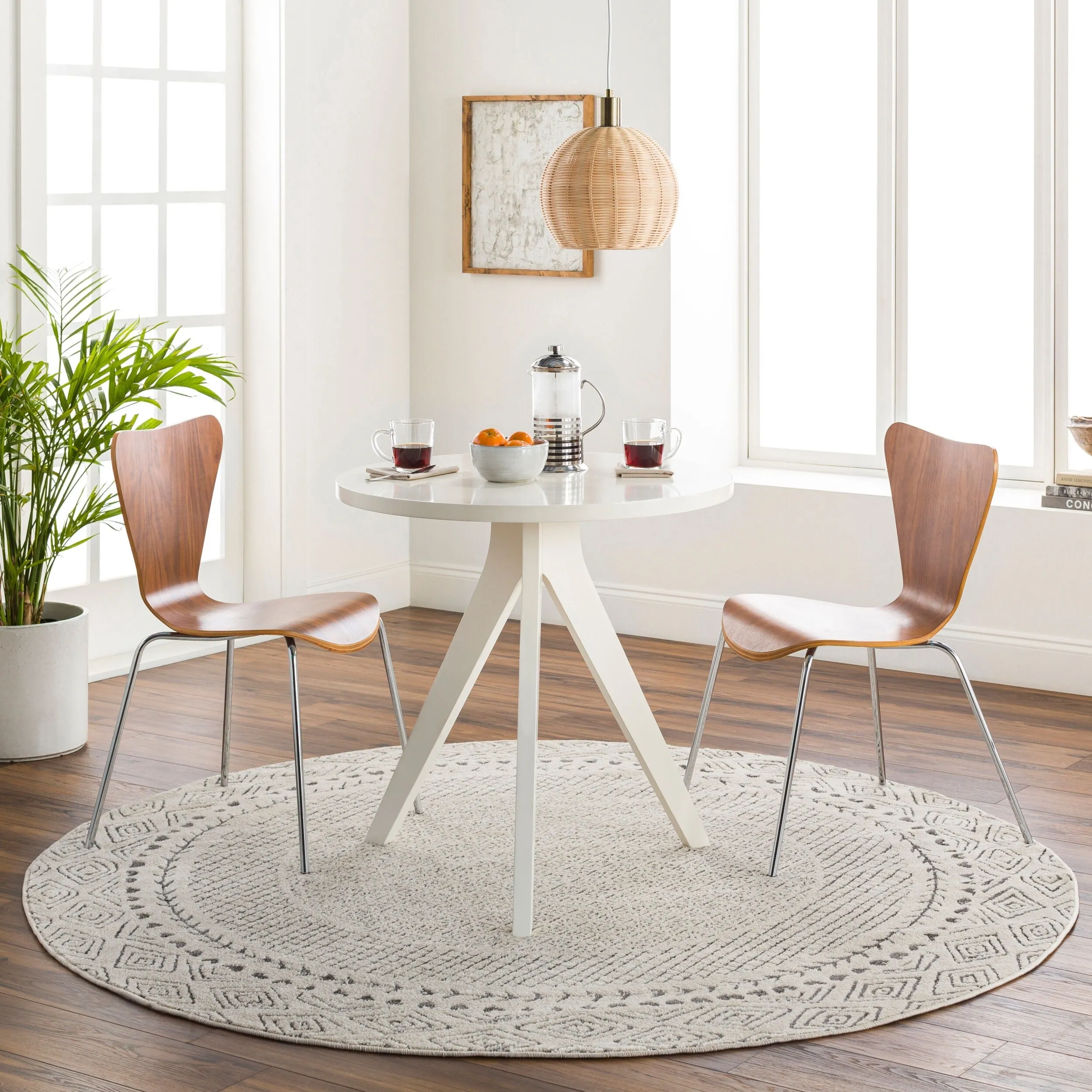 Livabliss Bahar Eclectic Border Area Rug