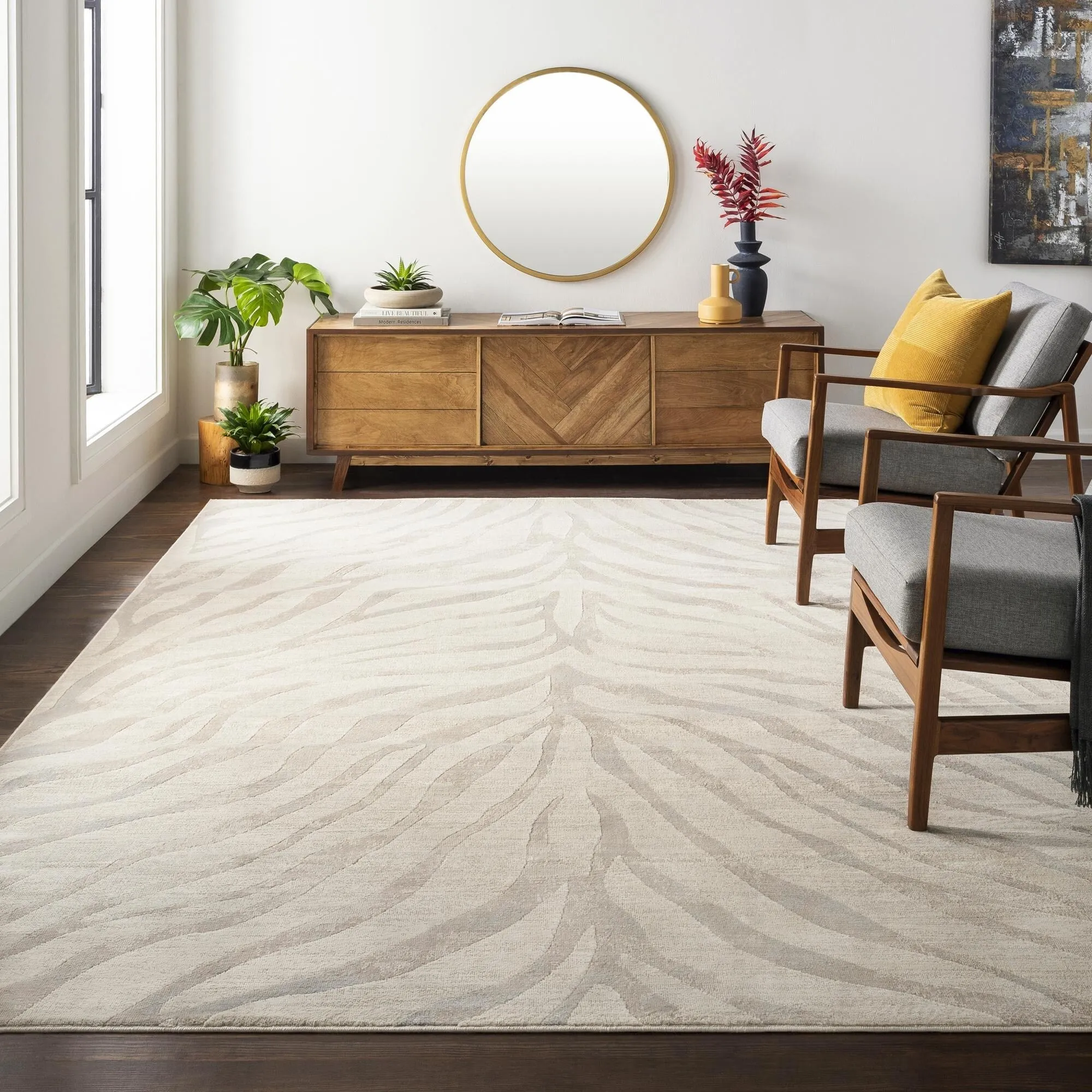 Livabliss City Minimalist Animal Area Rug