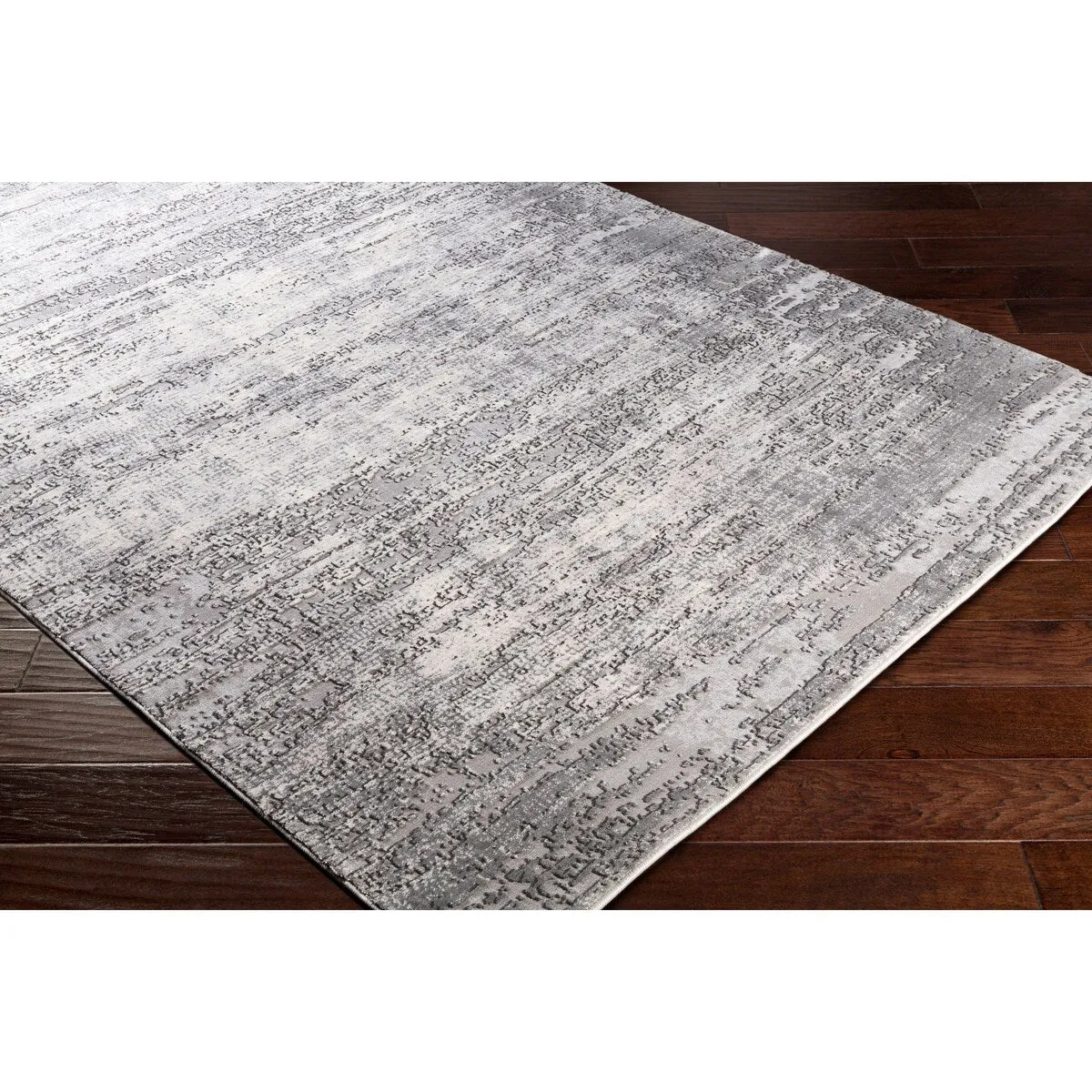 Livabliss Duncan Grey Distressed Abstract Area Rug